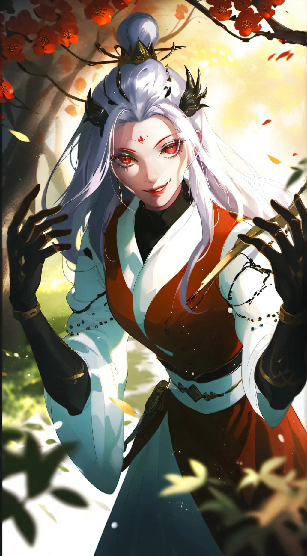 ai character: DS figures out  background