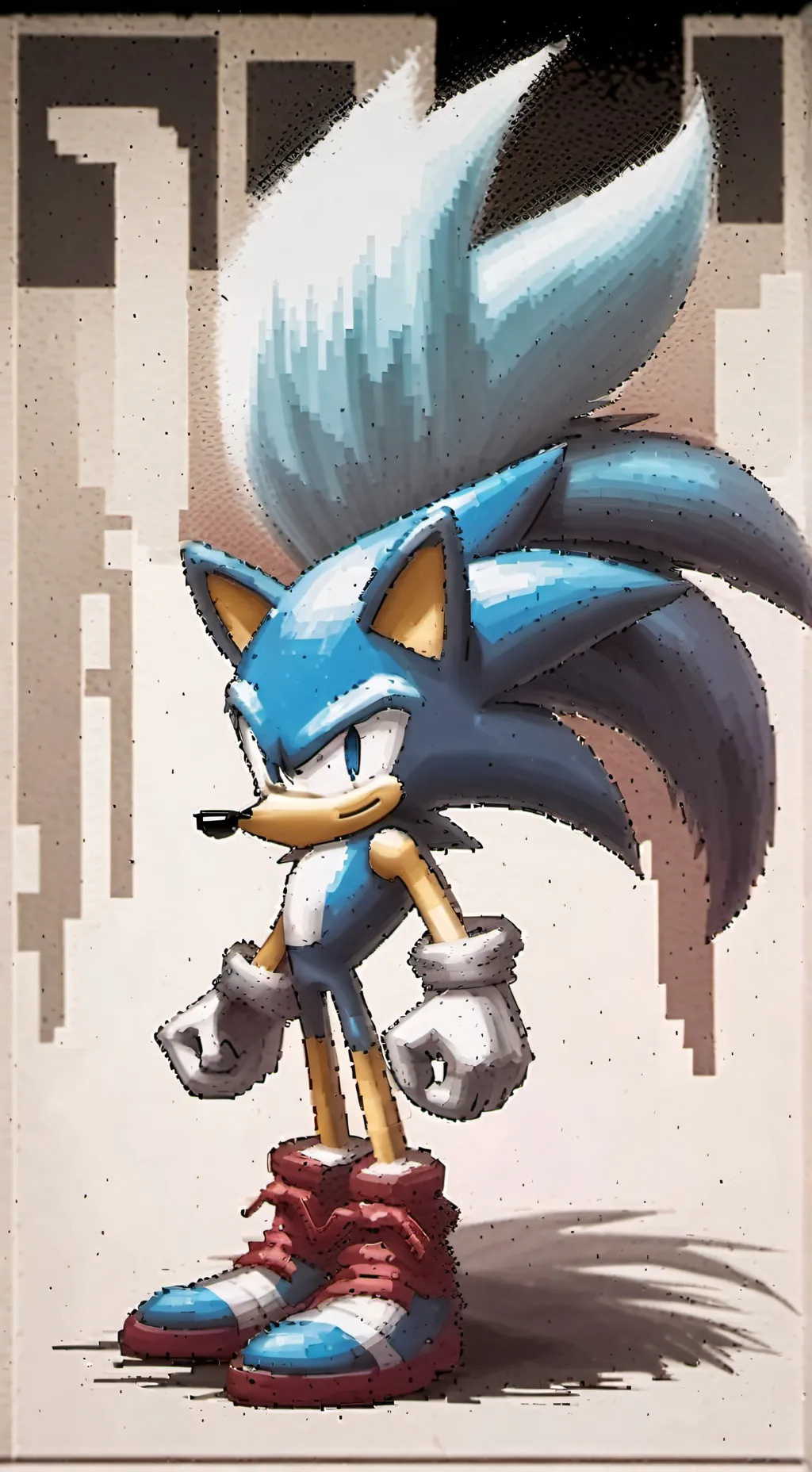 ai character: THE DANCING SONIC background