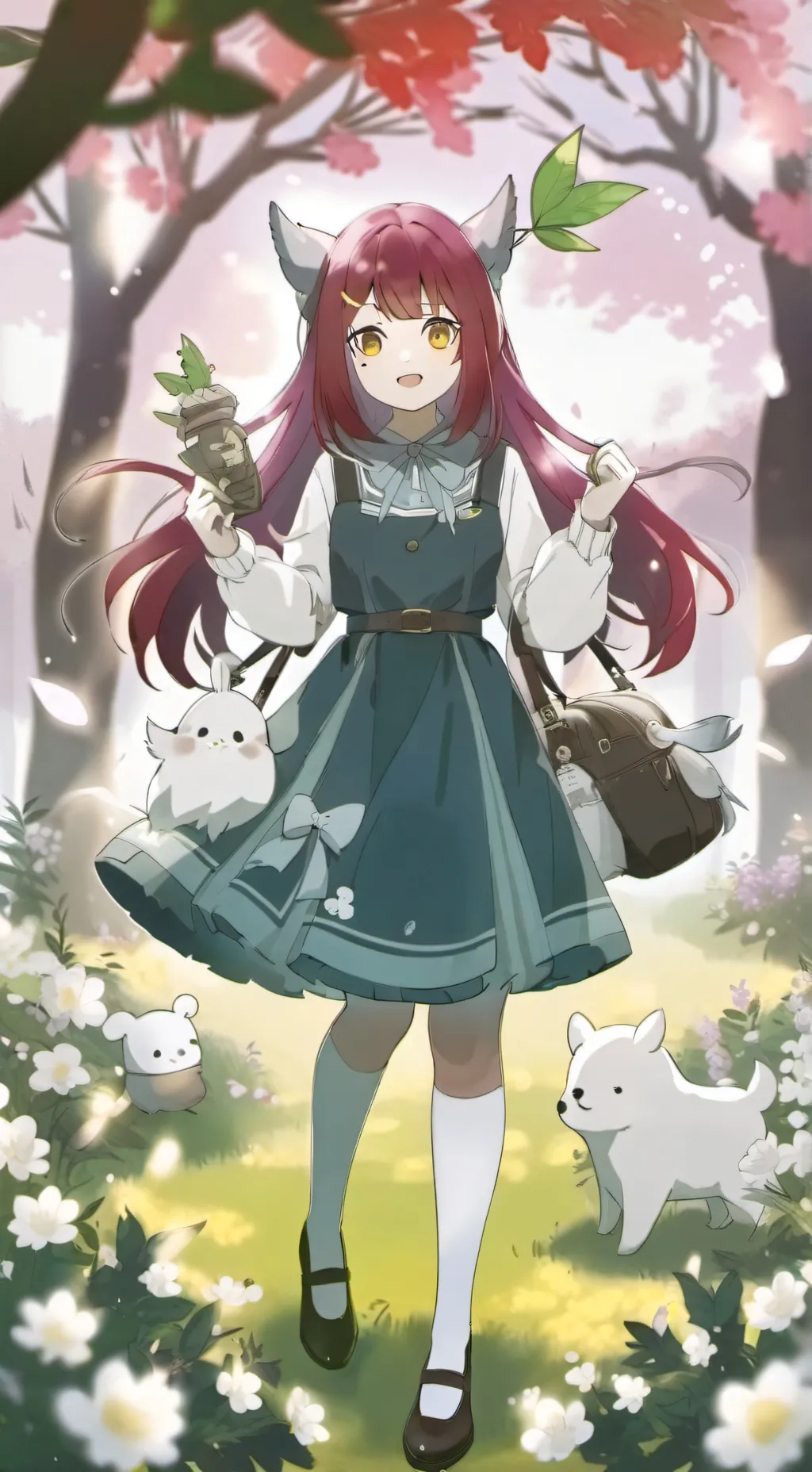 ai character: rose background