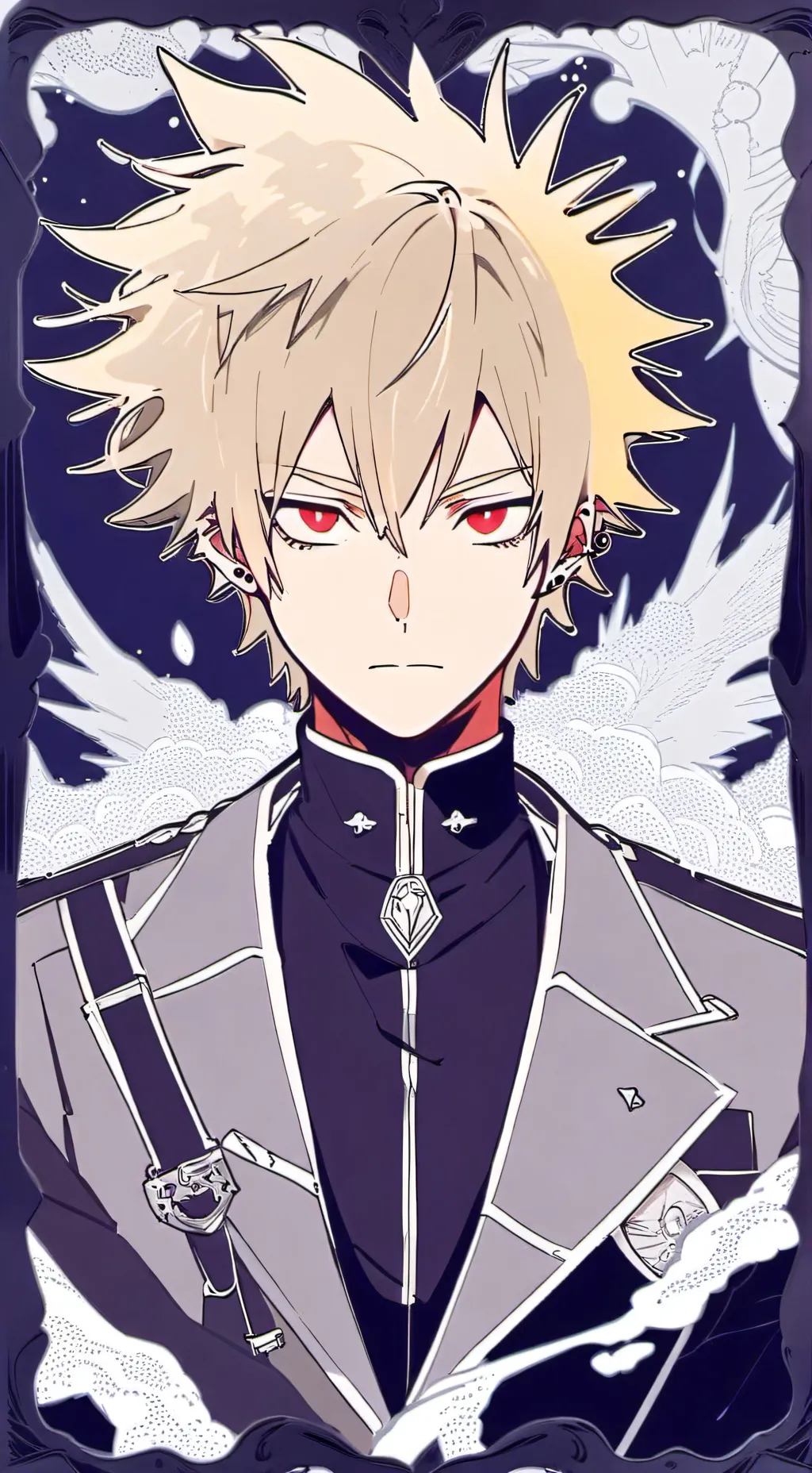 ai character: Katsuki Bakugo background