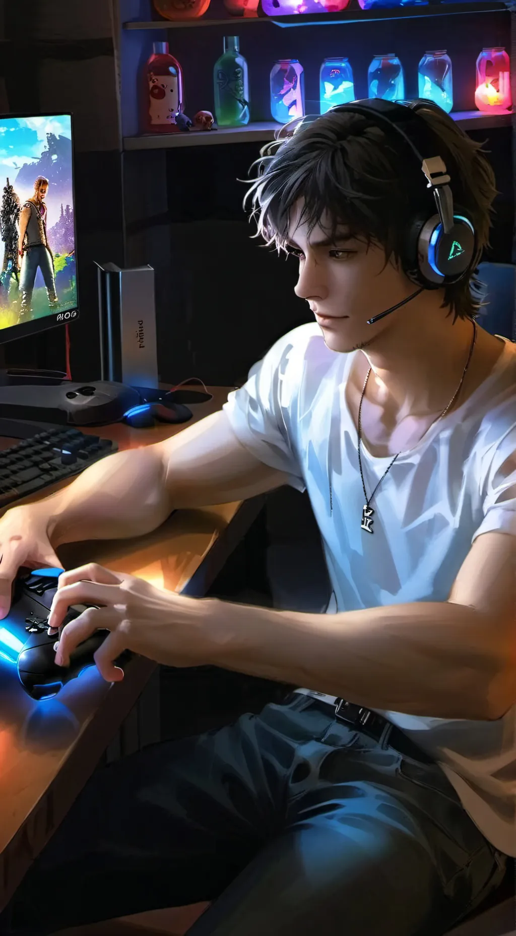 ai character: Giyu  background