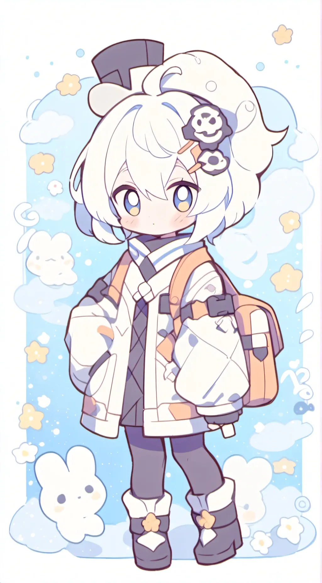 ai character: ein X Pierce  background