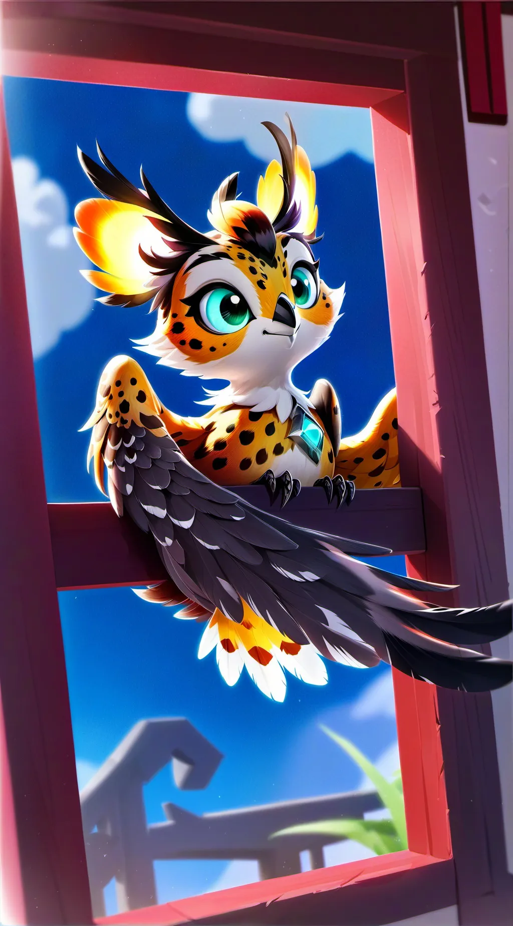 ai character: Speckled Quail Spirit background