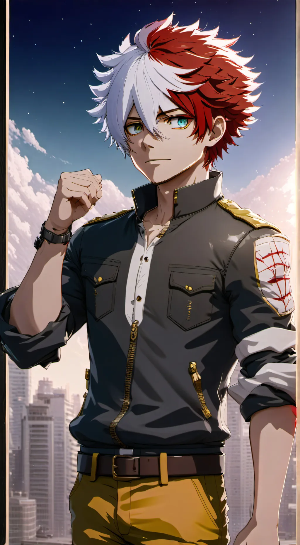 ai character: Shoto  background