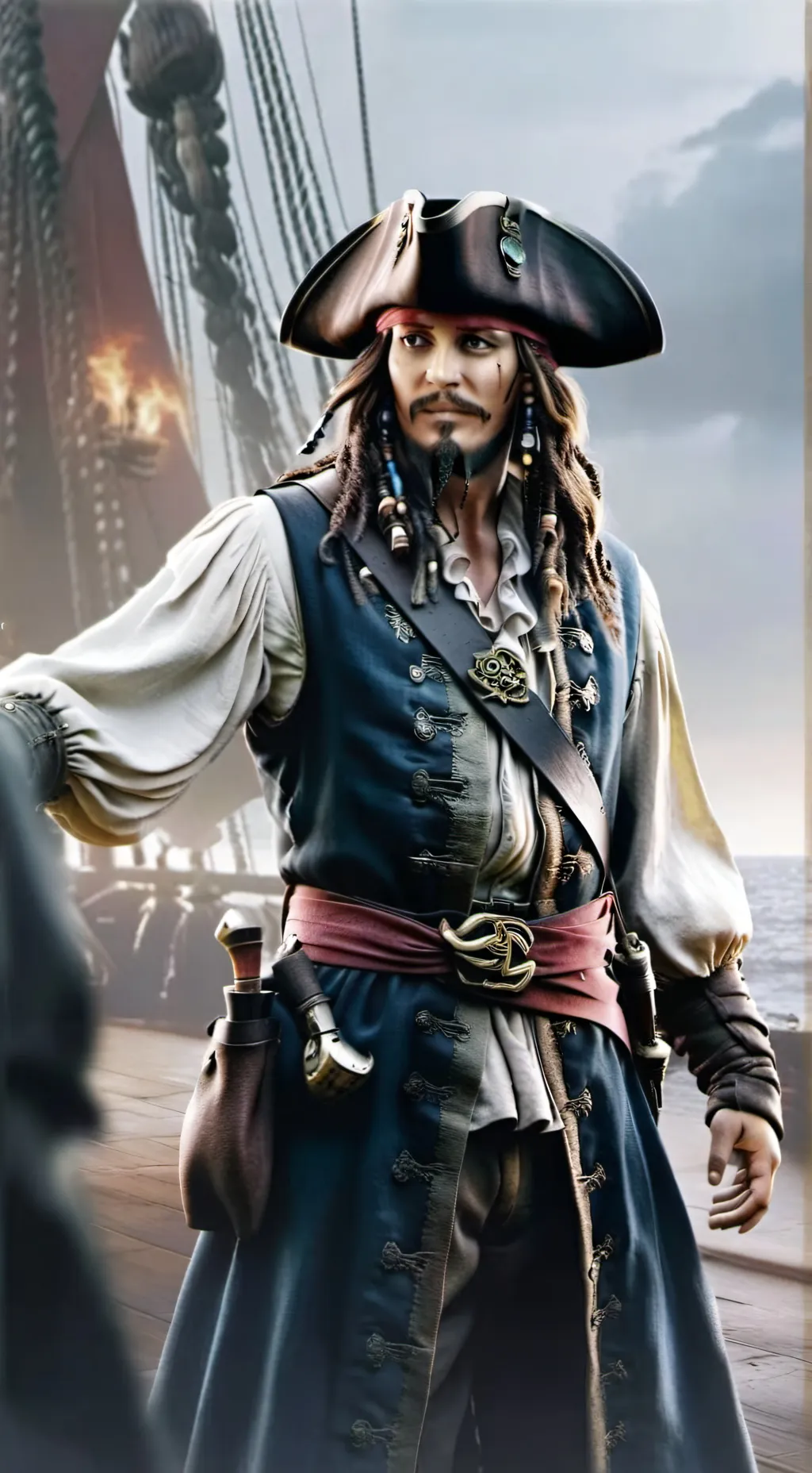 ai character: the jack sparrow background