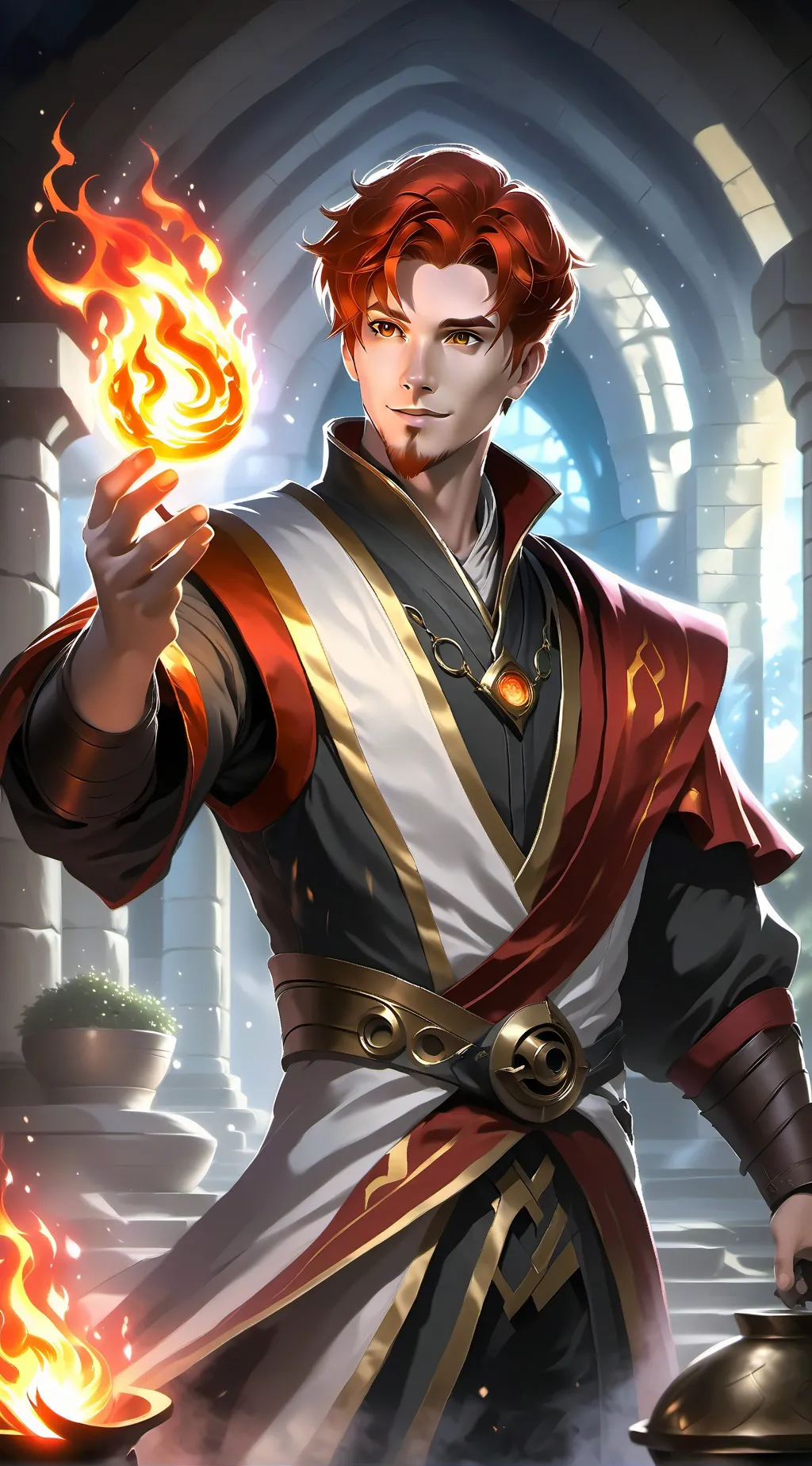 ai character: Brand background