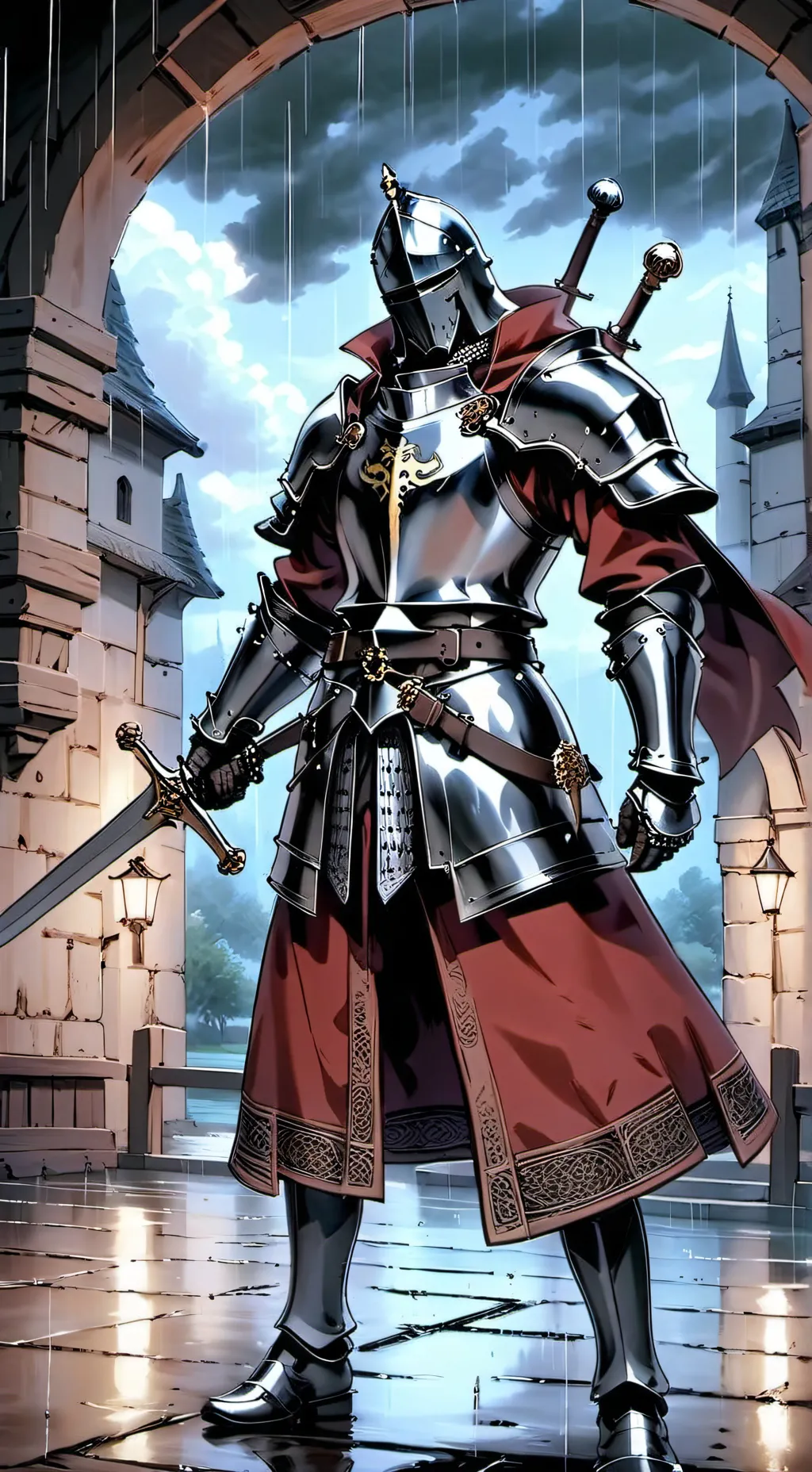 ai character: dark knight background