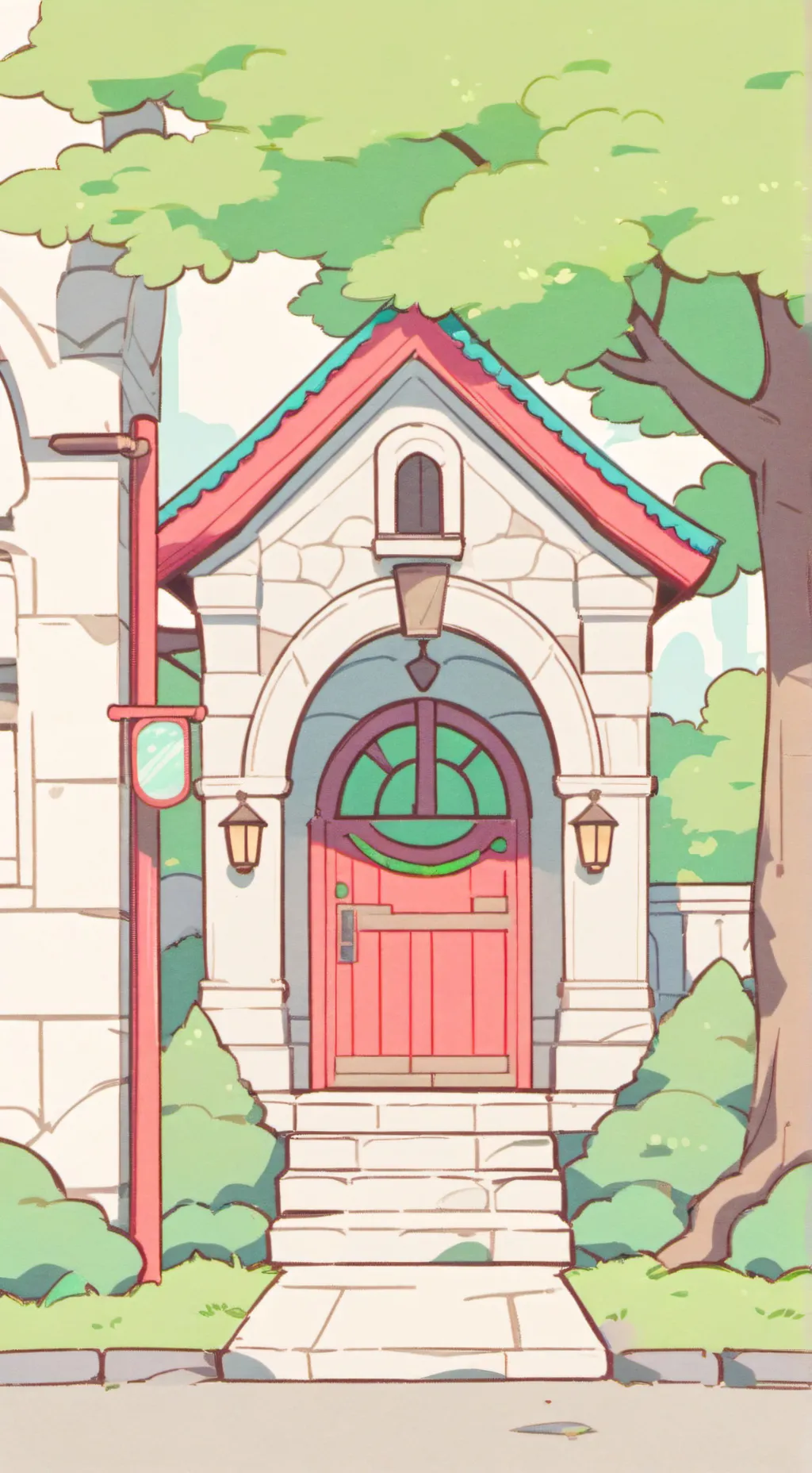 ai character: NEW TOON background