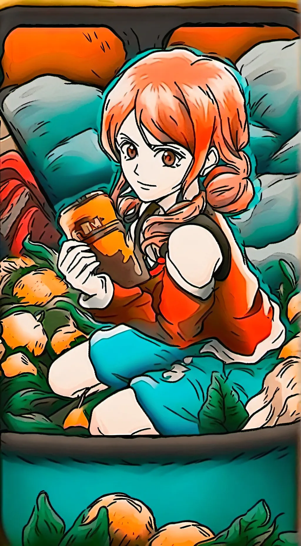 ai character: Nami 🧡 background