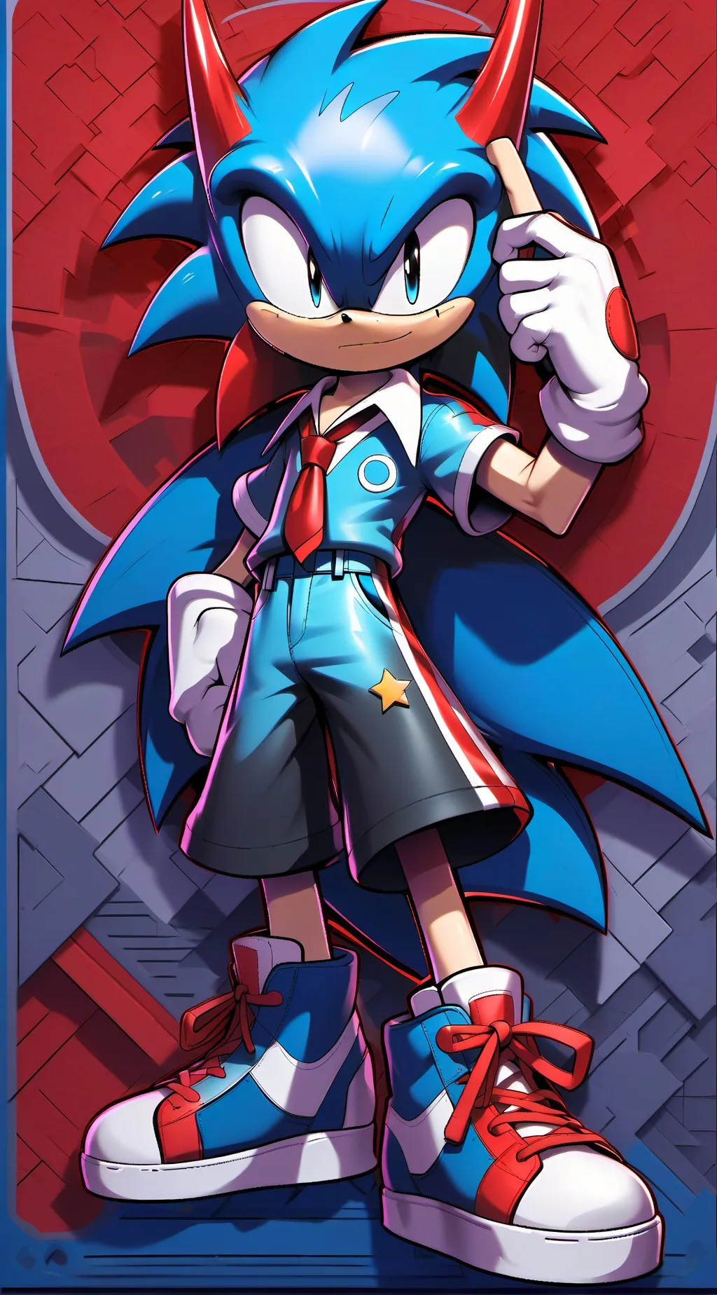ai character: sonic e heróis  background