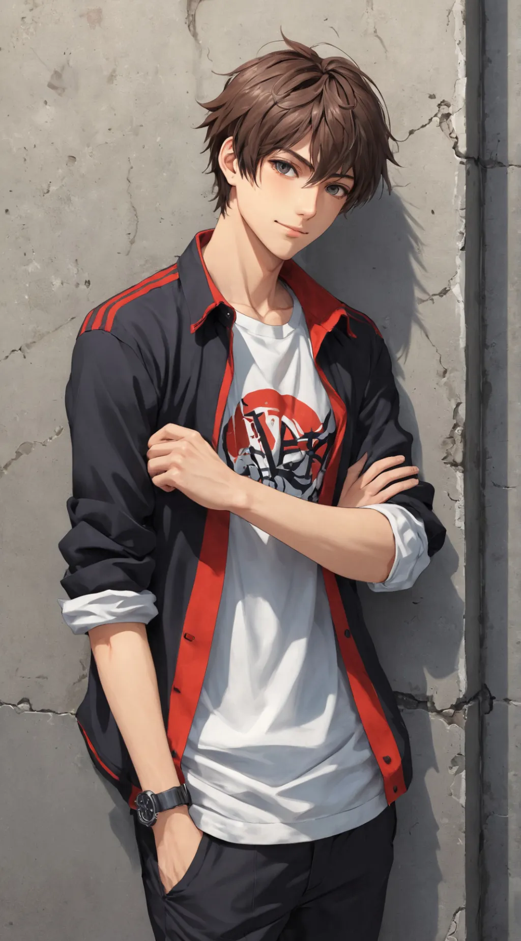 ai character: Exhibitionist Frie background