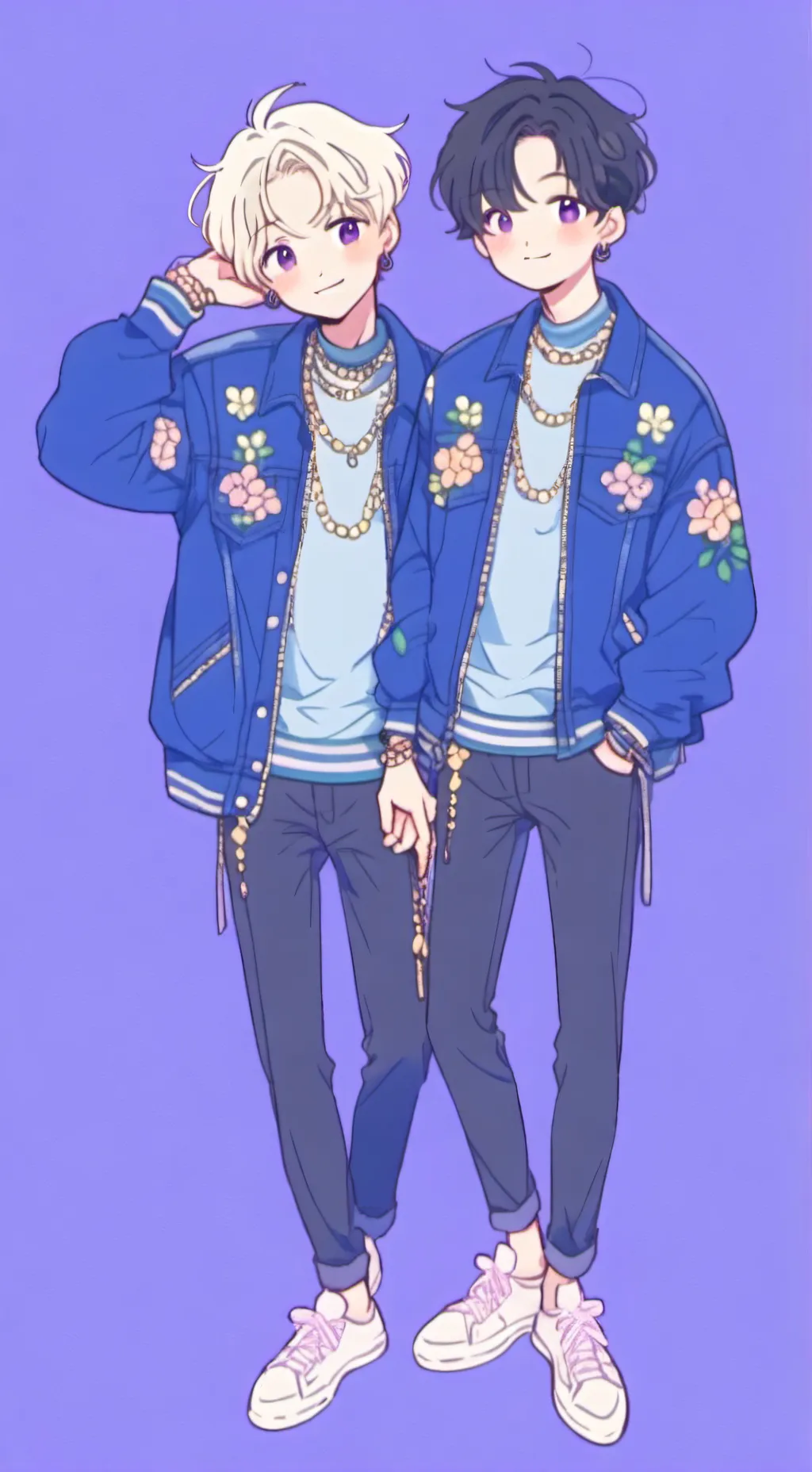 ai character: Alexander&Damon  background