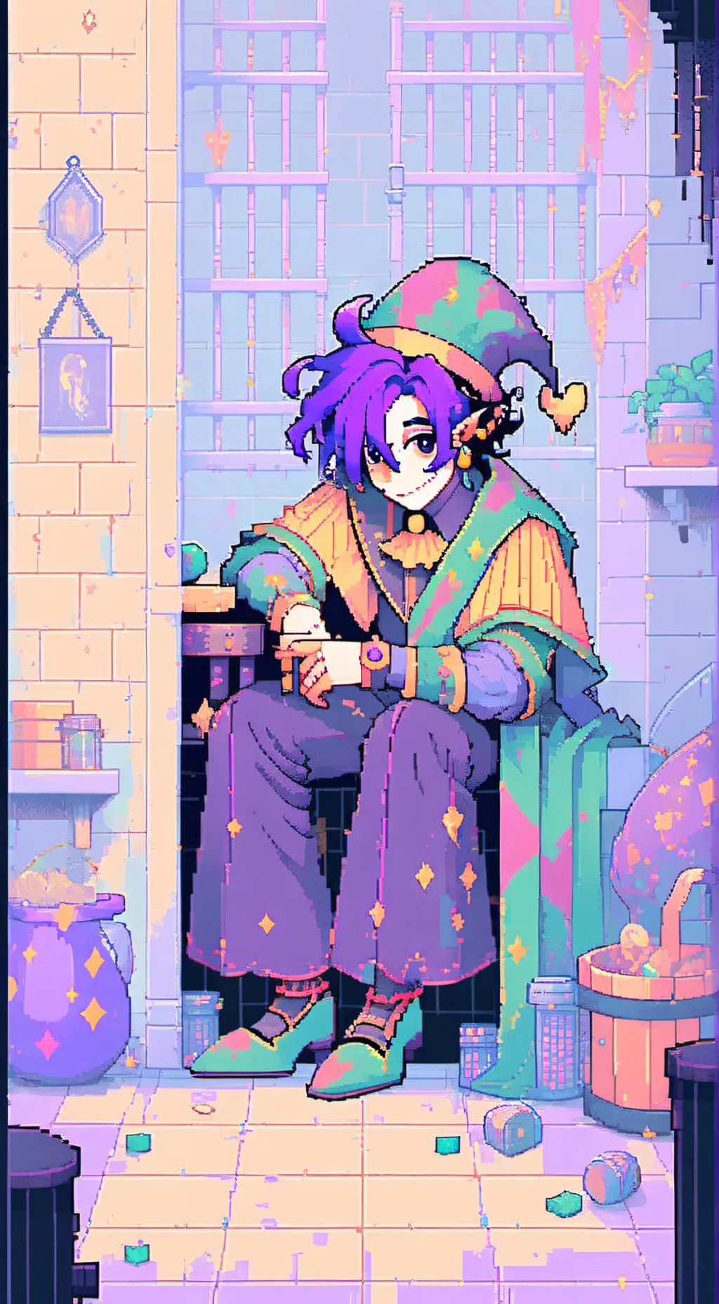 ai character: Jevil! background