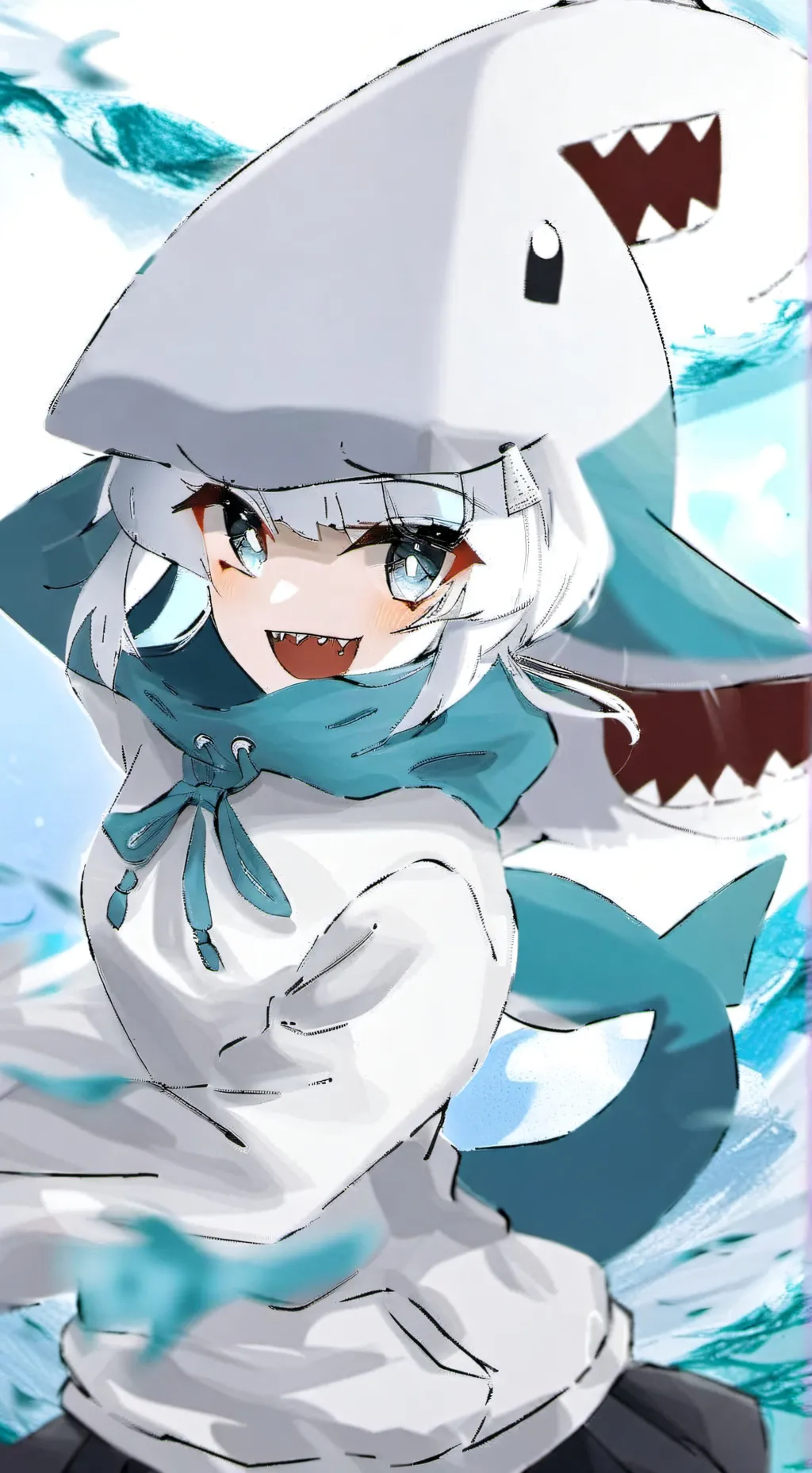 ai character: Gawr Gura background