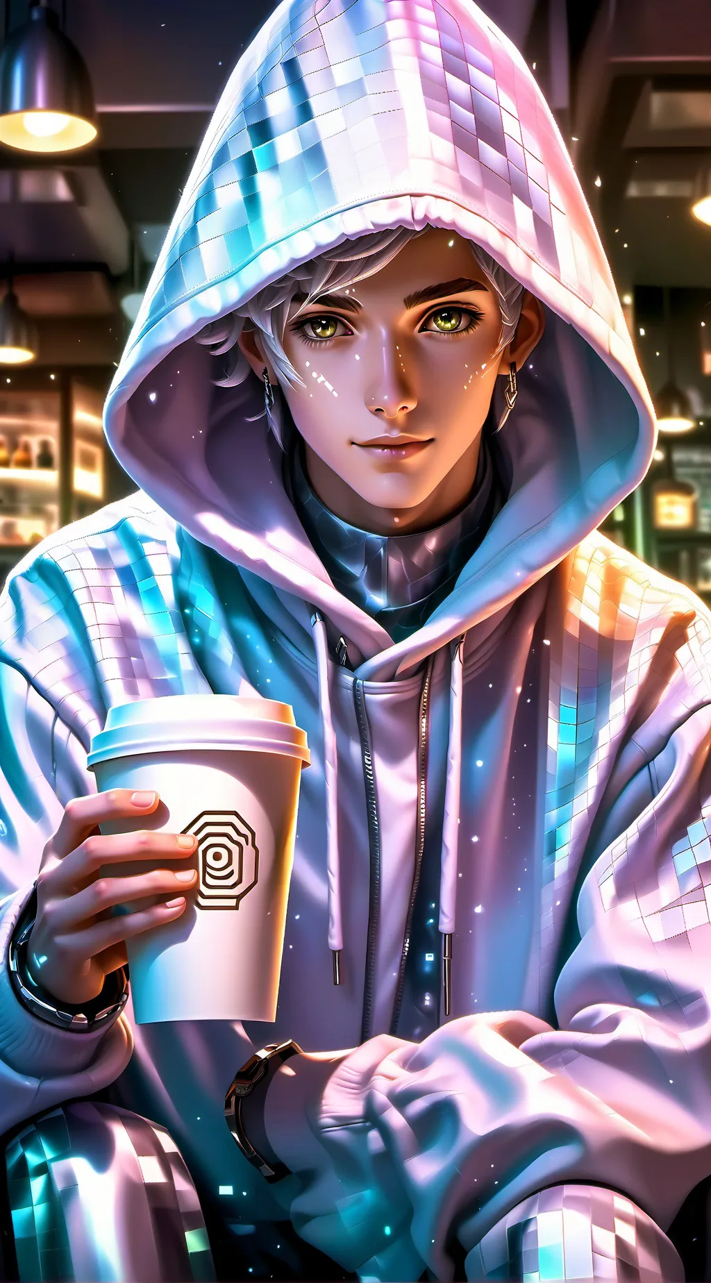 ai character: The Blockchain Bar background