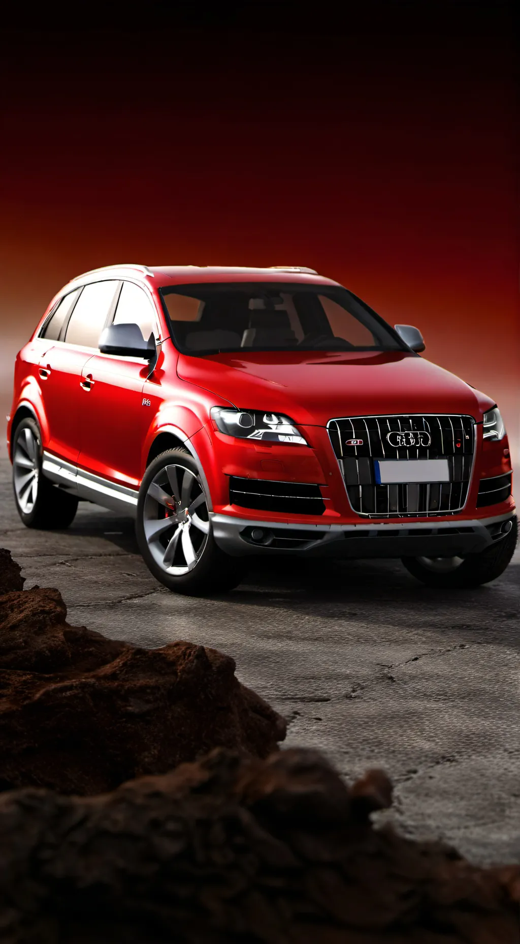ai character: the cute Audi Q7  background