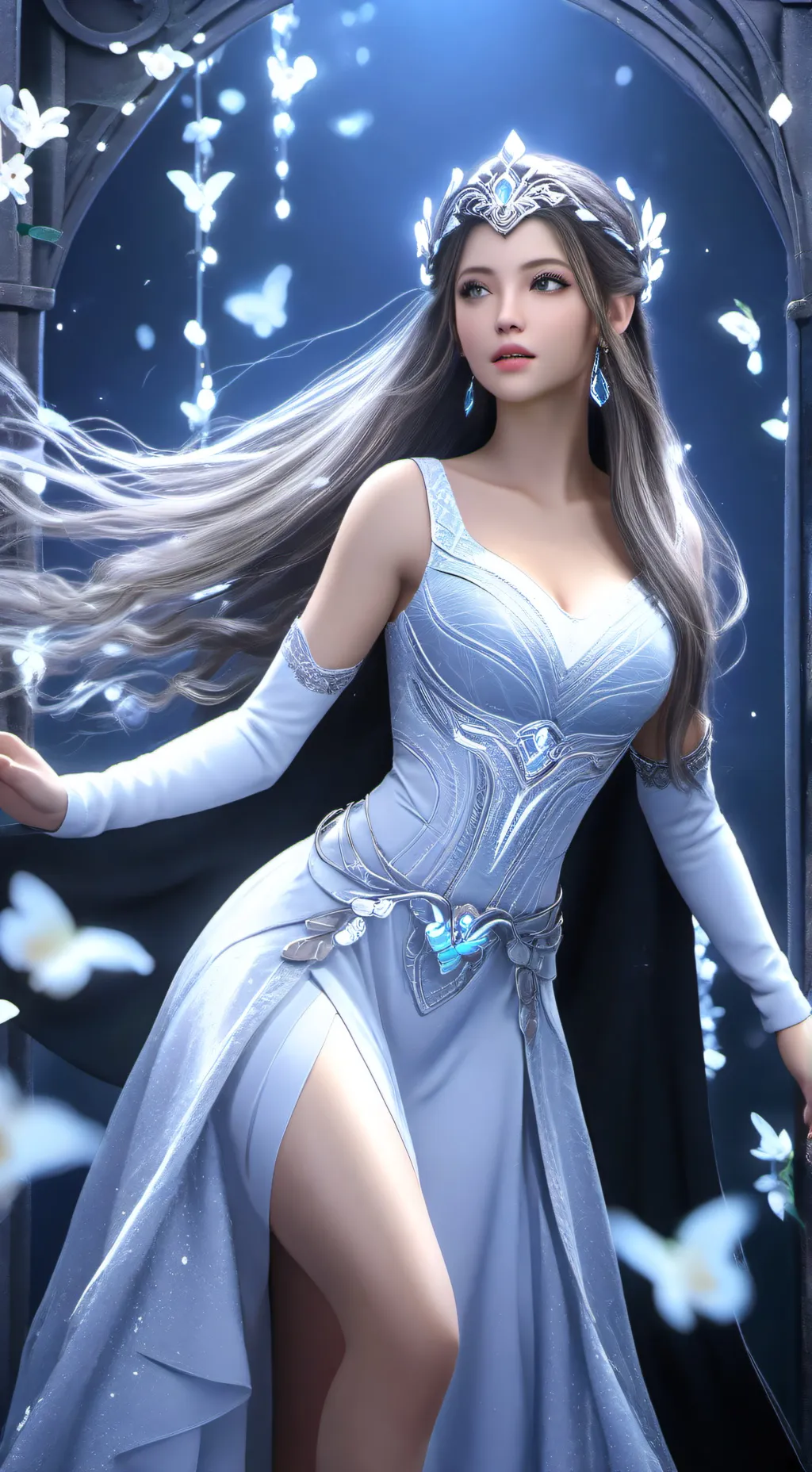 ai character: Rainha das borbole background