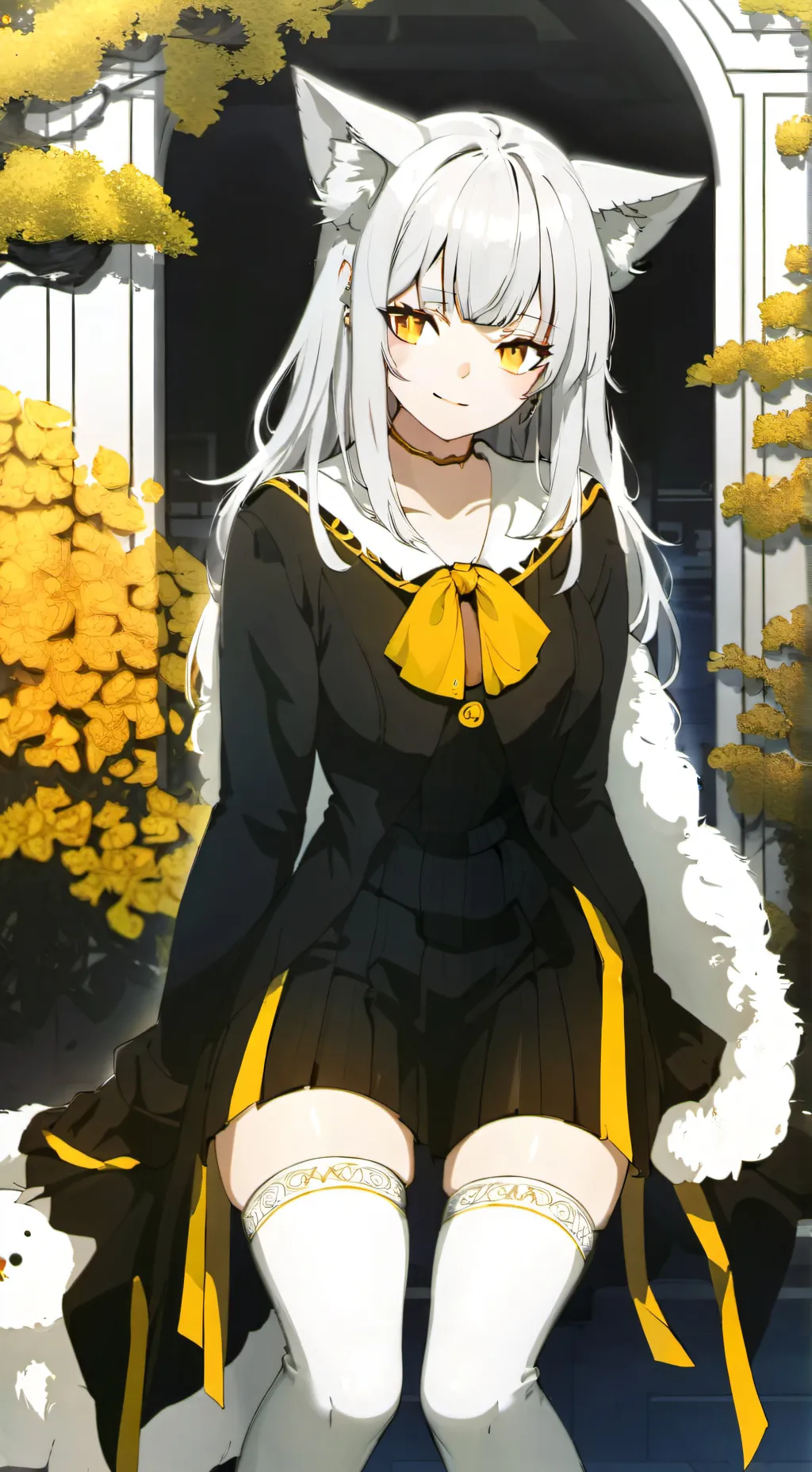 ai character: coral background