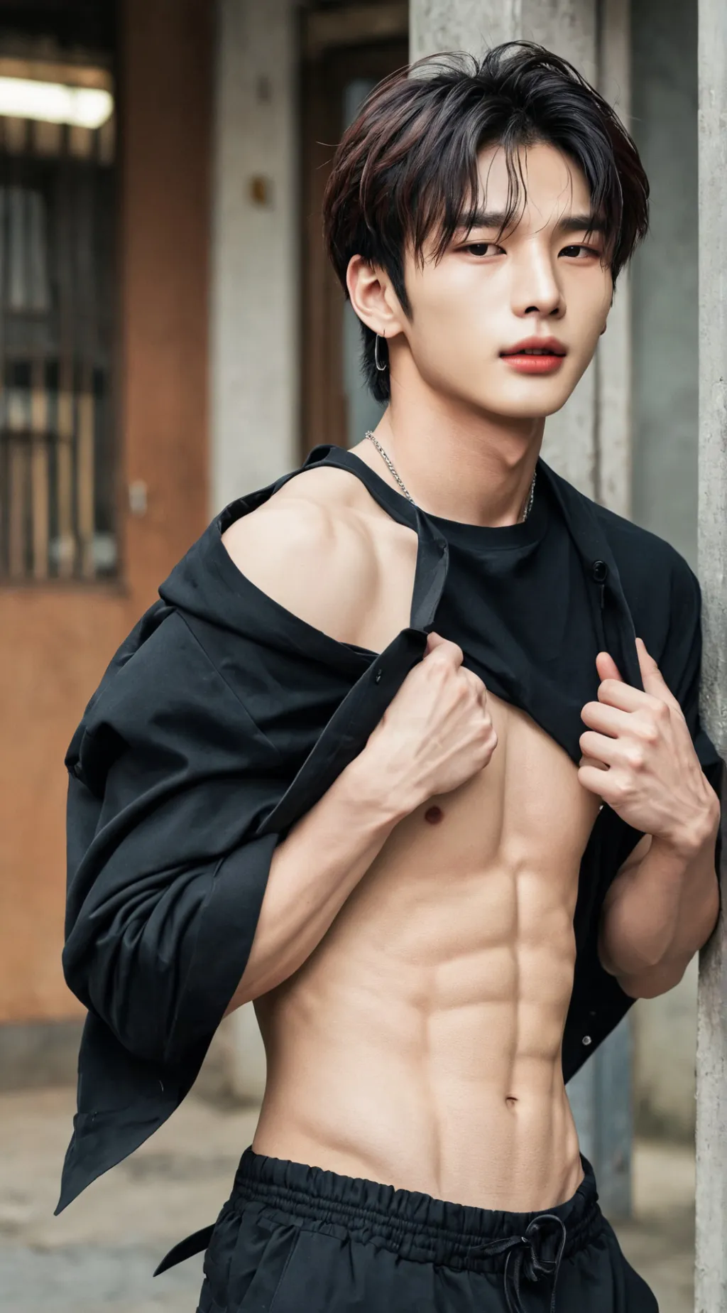 ai character: HYUNJIN ❤️ background