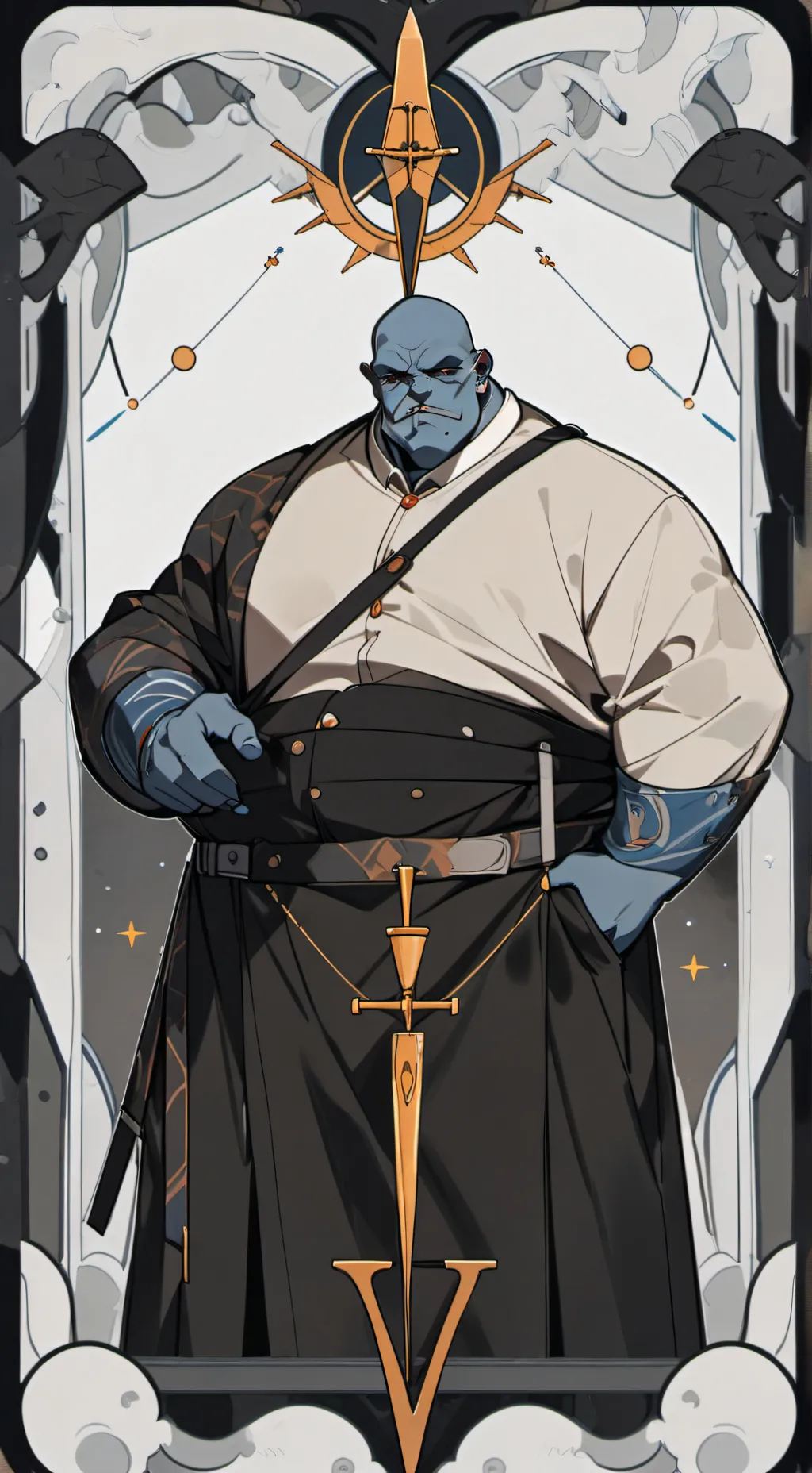 ai character: big smurf background