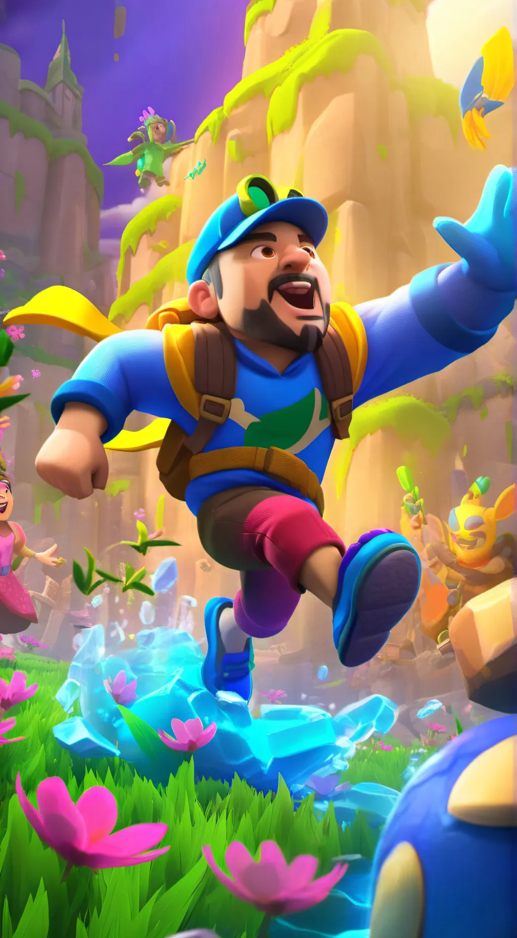 ai character: new toon background