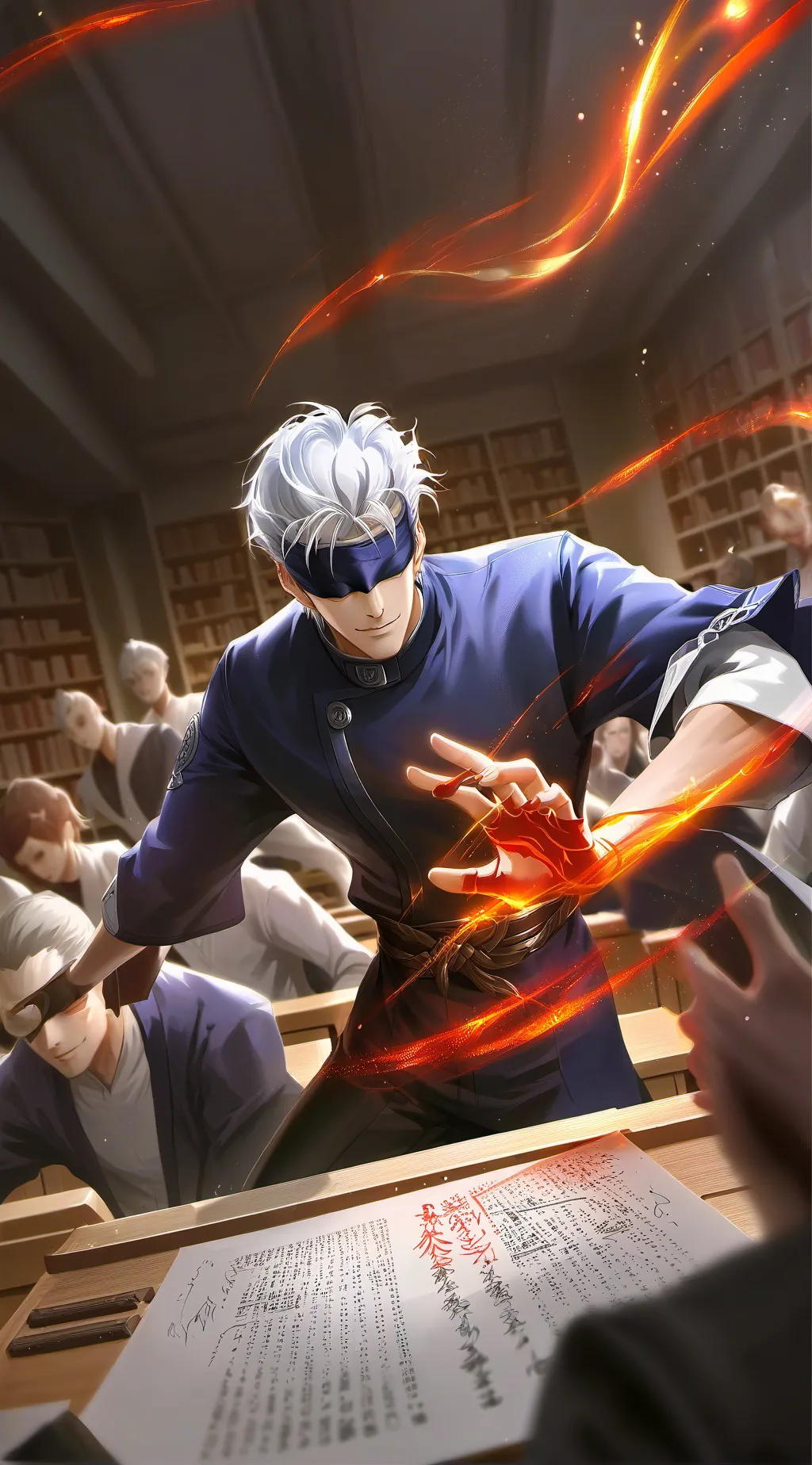 ai character: Satoru Gojo background