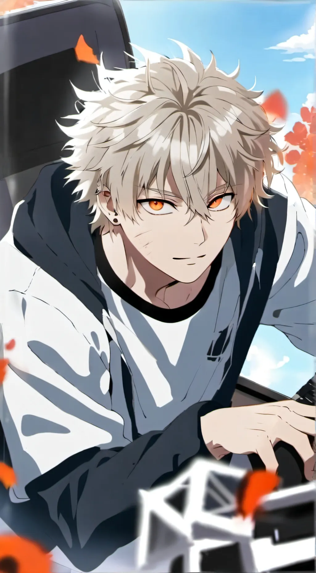 ai character: Katsuki Bakugo background