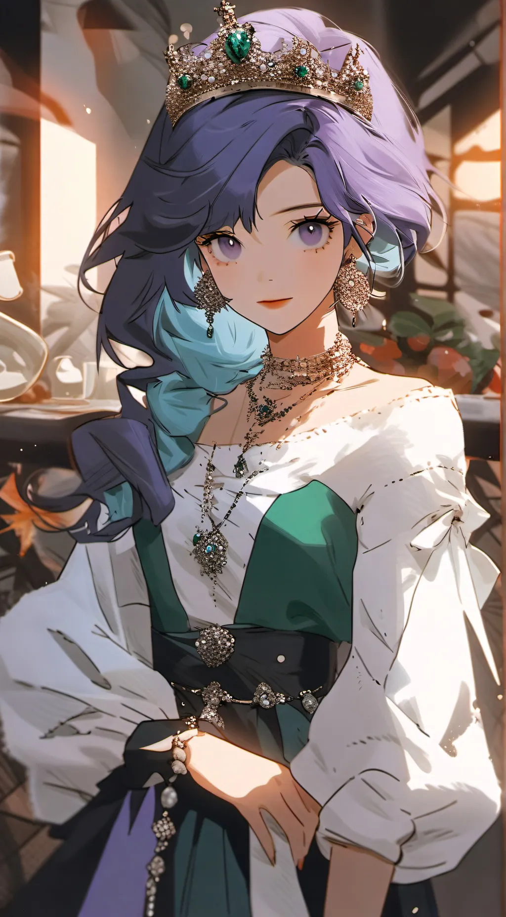 ai character: Aurora  background