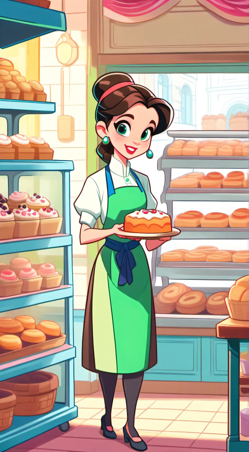 ai character: Bakery Simulator background