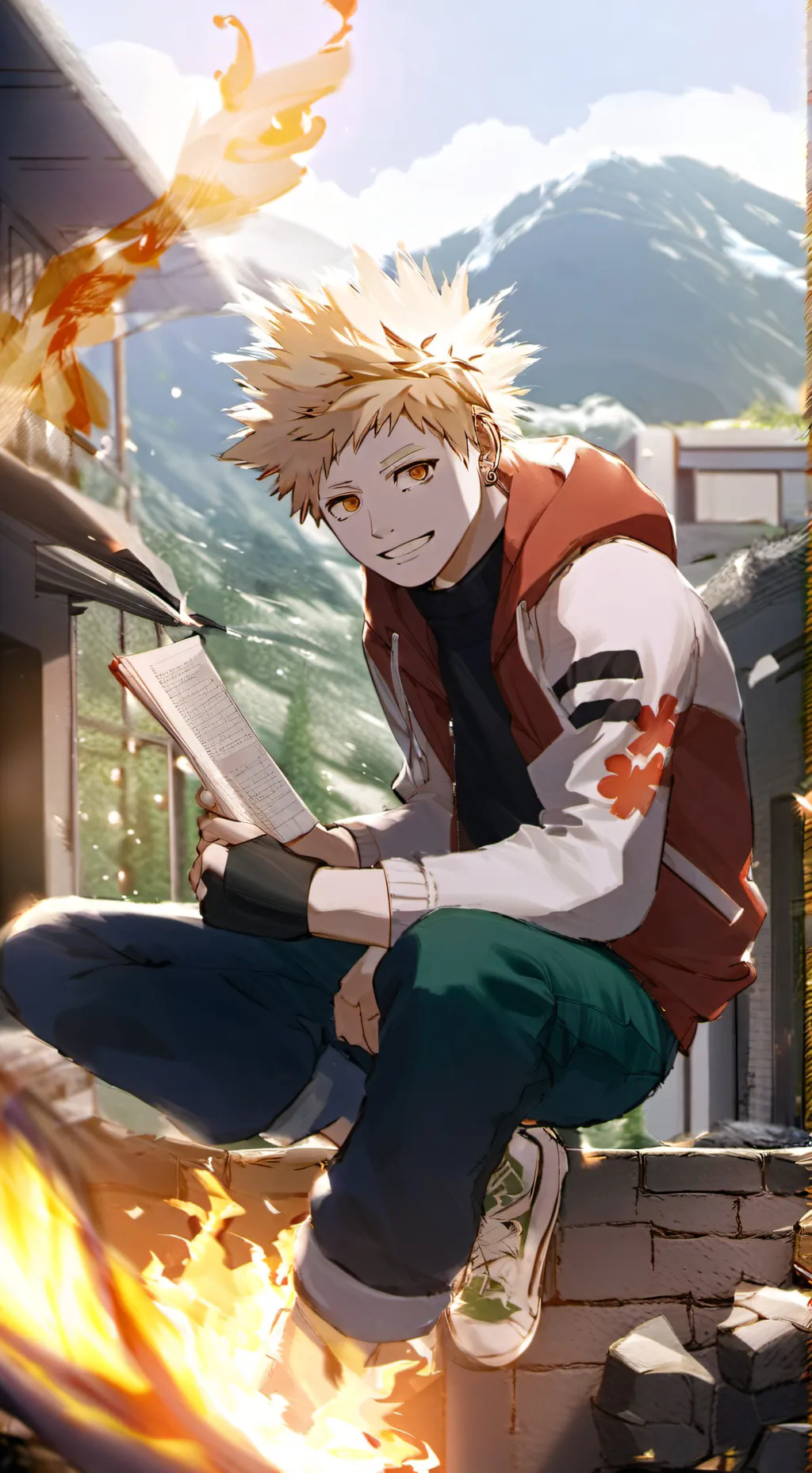 ai character: Bakugo background