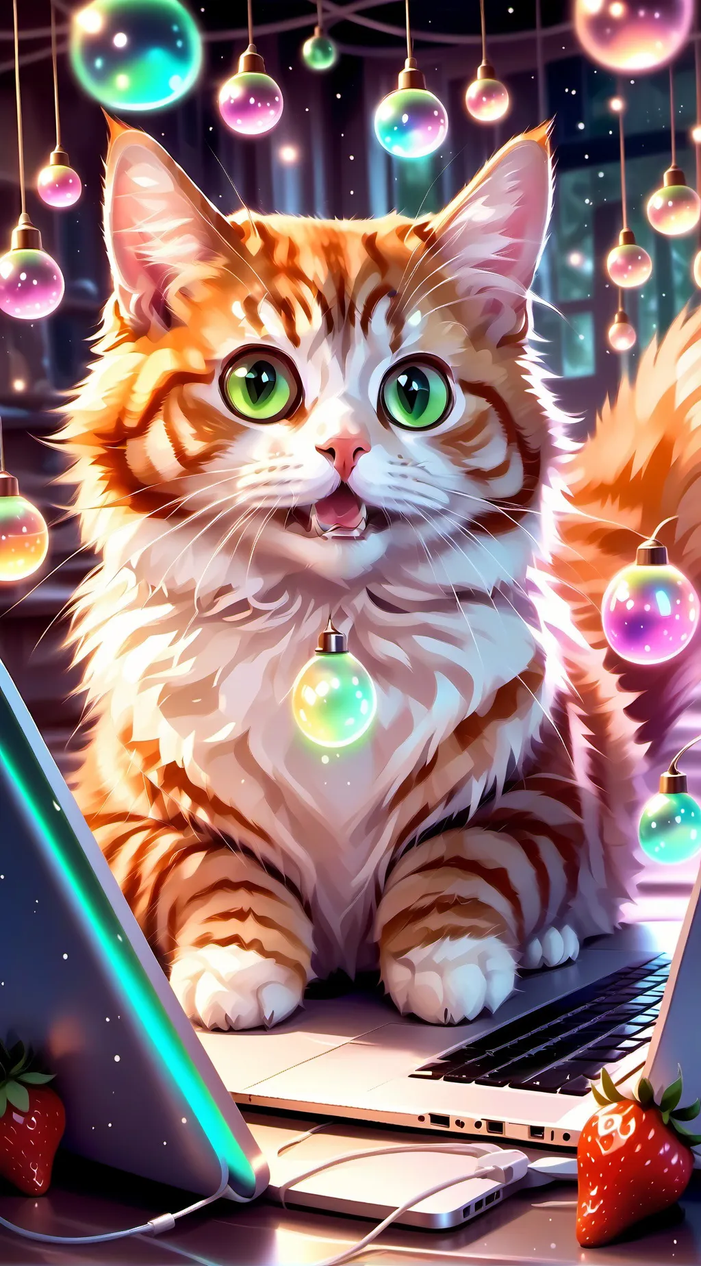 ai character: Berry Paws background