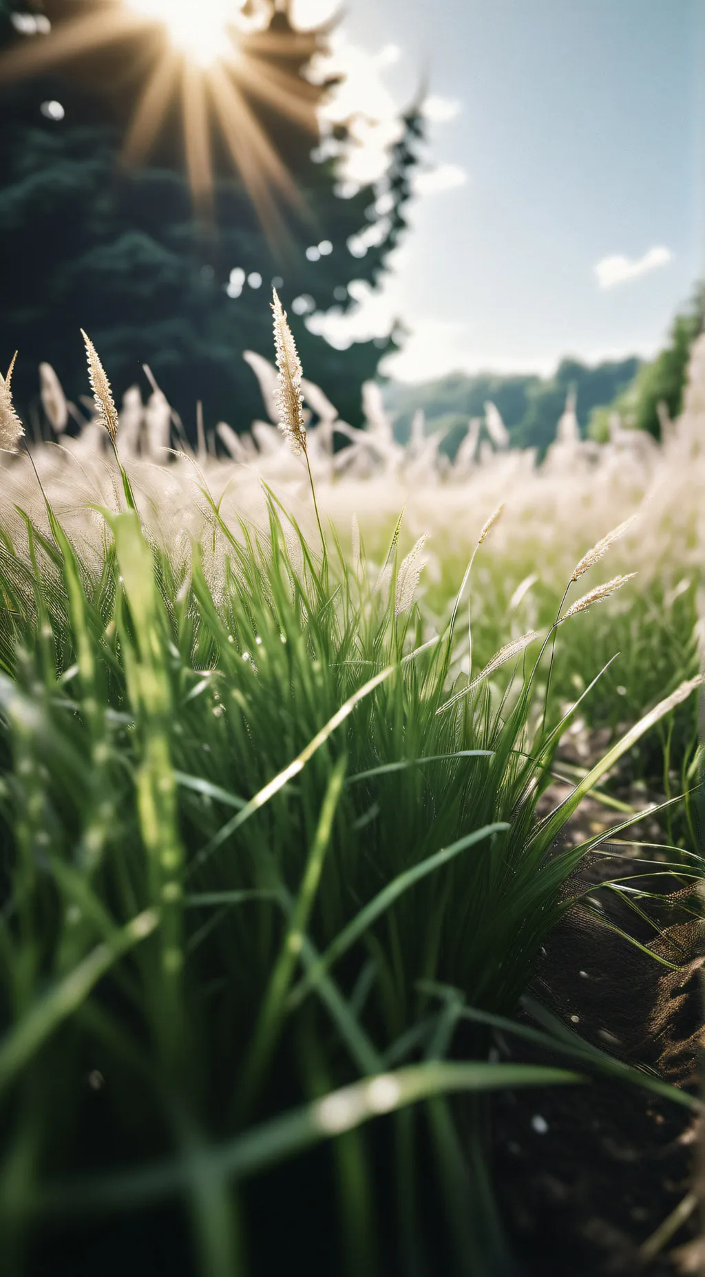 ai character: Grass  background