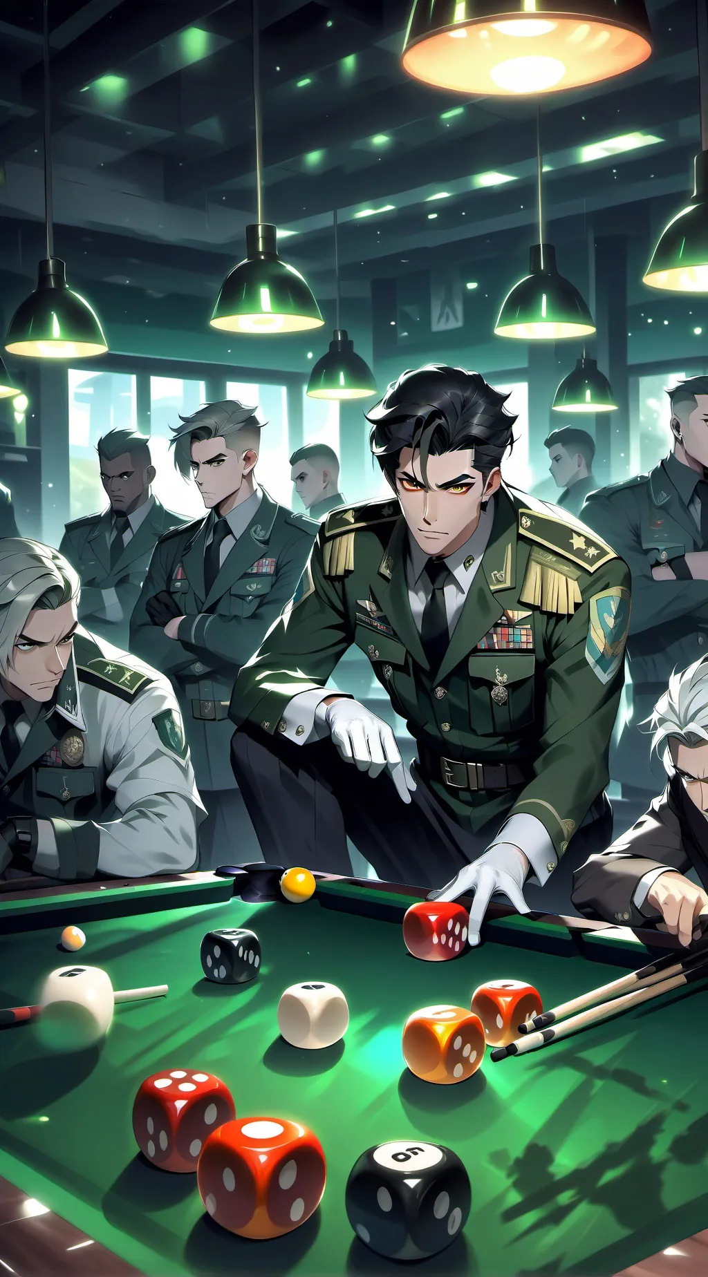 ai character: Cod PoOl TaBlE!  background