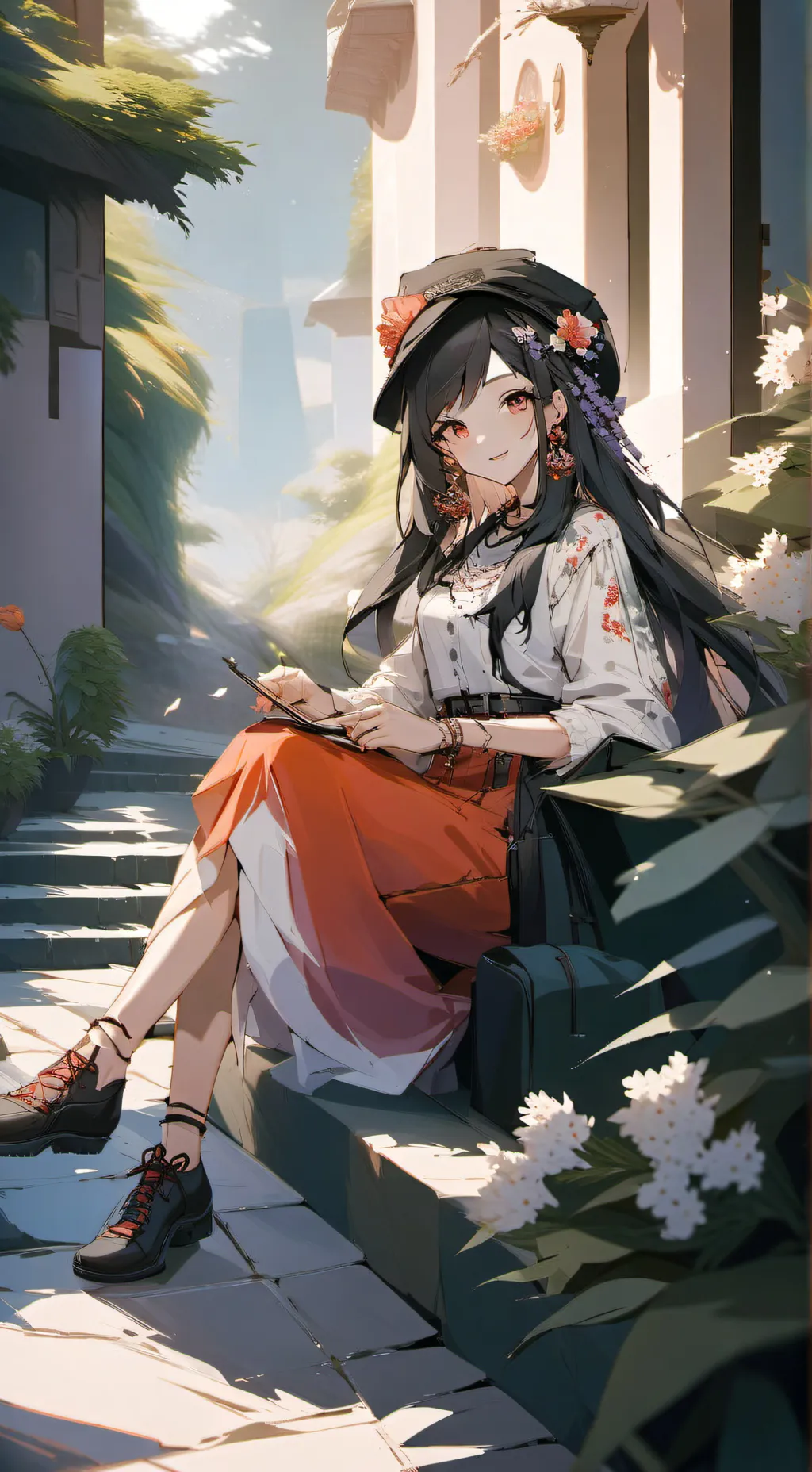 ai character: kaori 💖 background