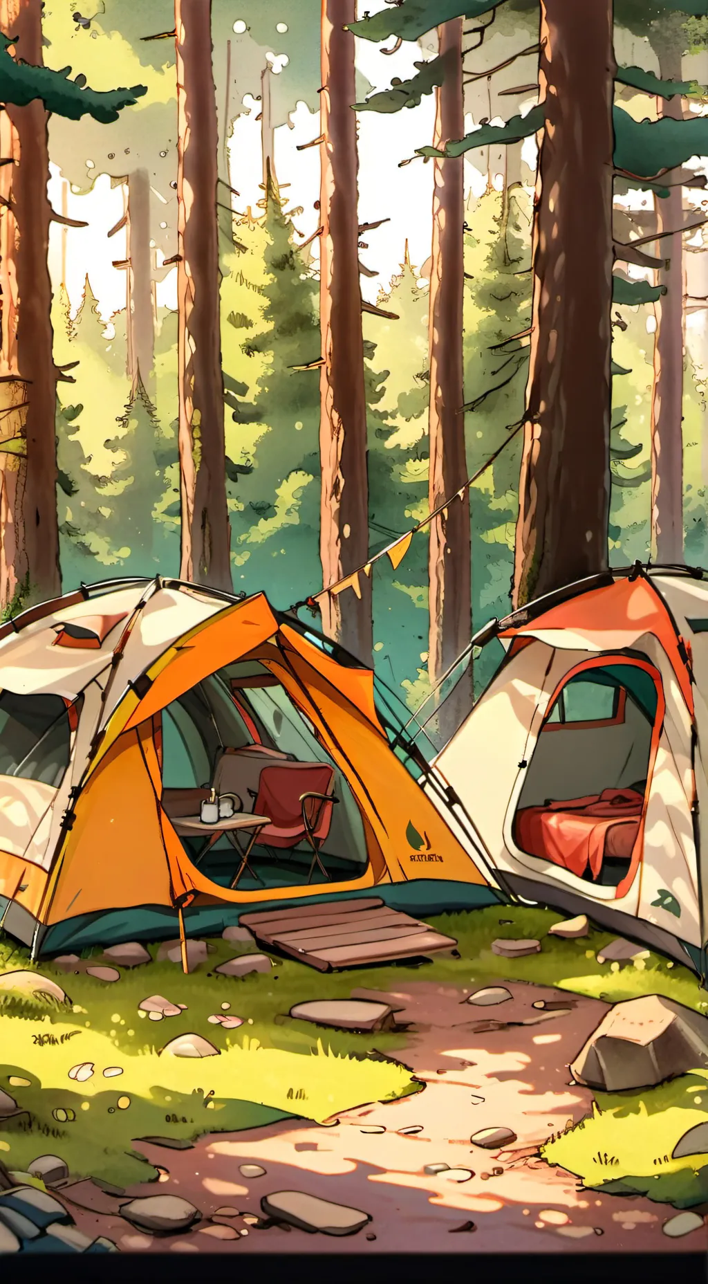 ai character: ForsakenCamping! background