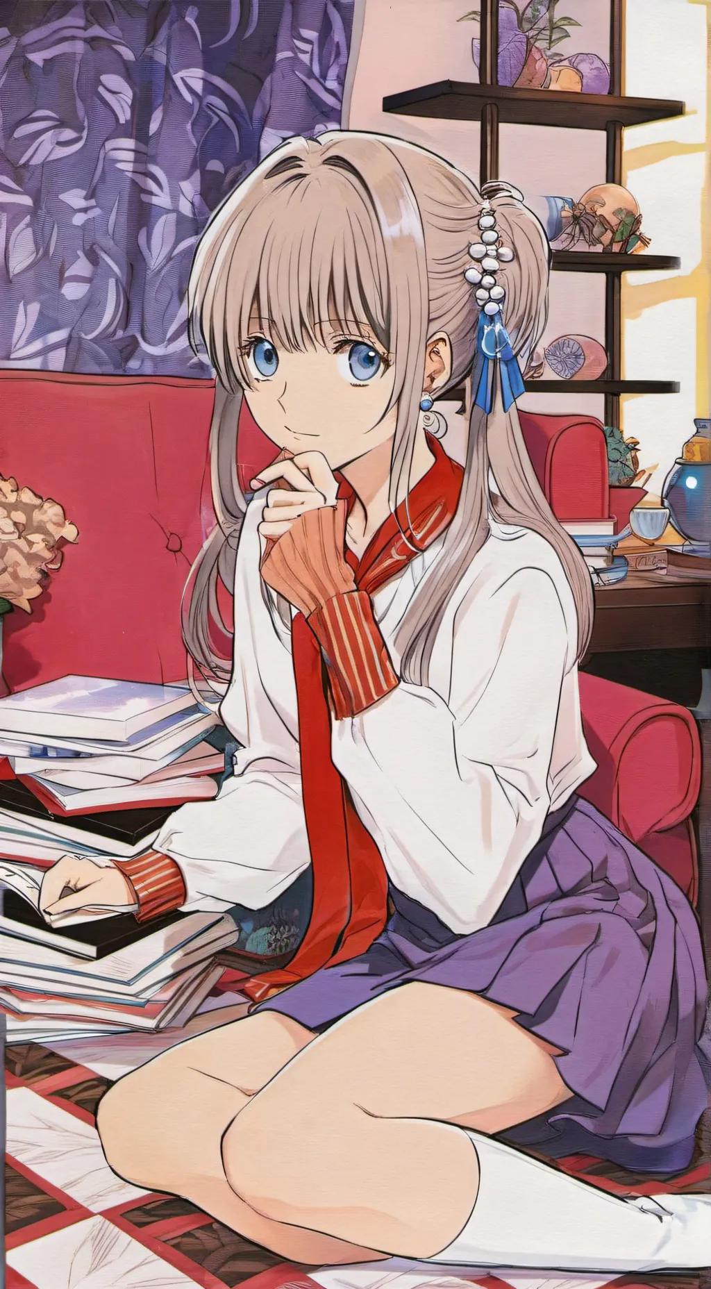 ai character: Ashley background