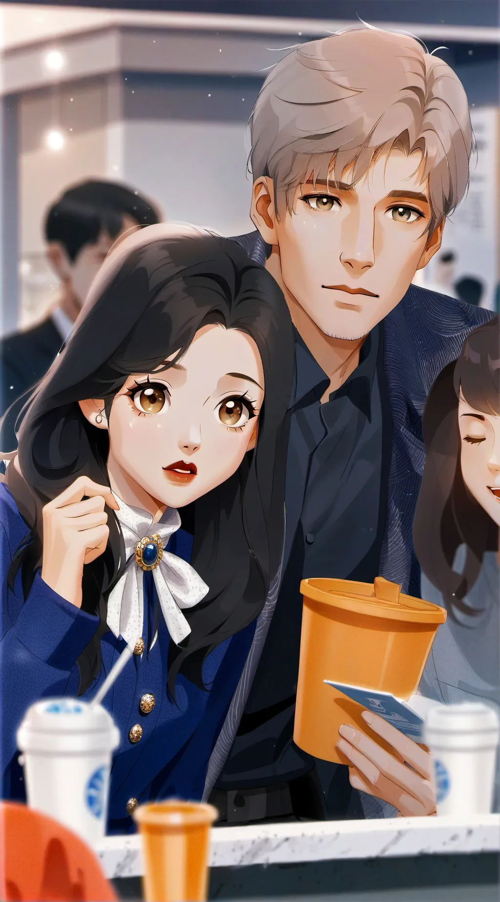 ai character:  drama story background