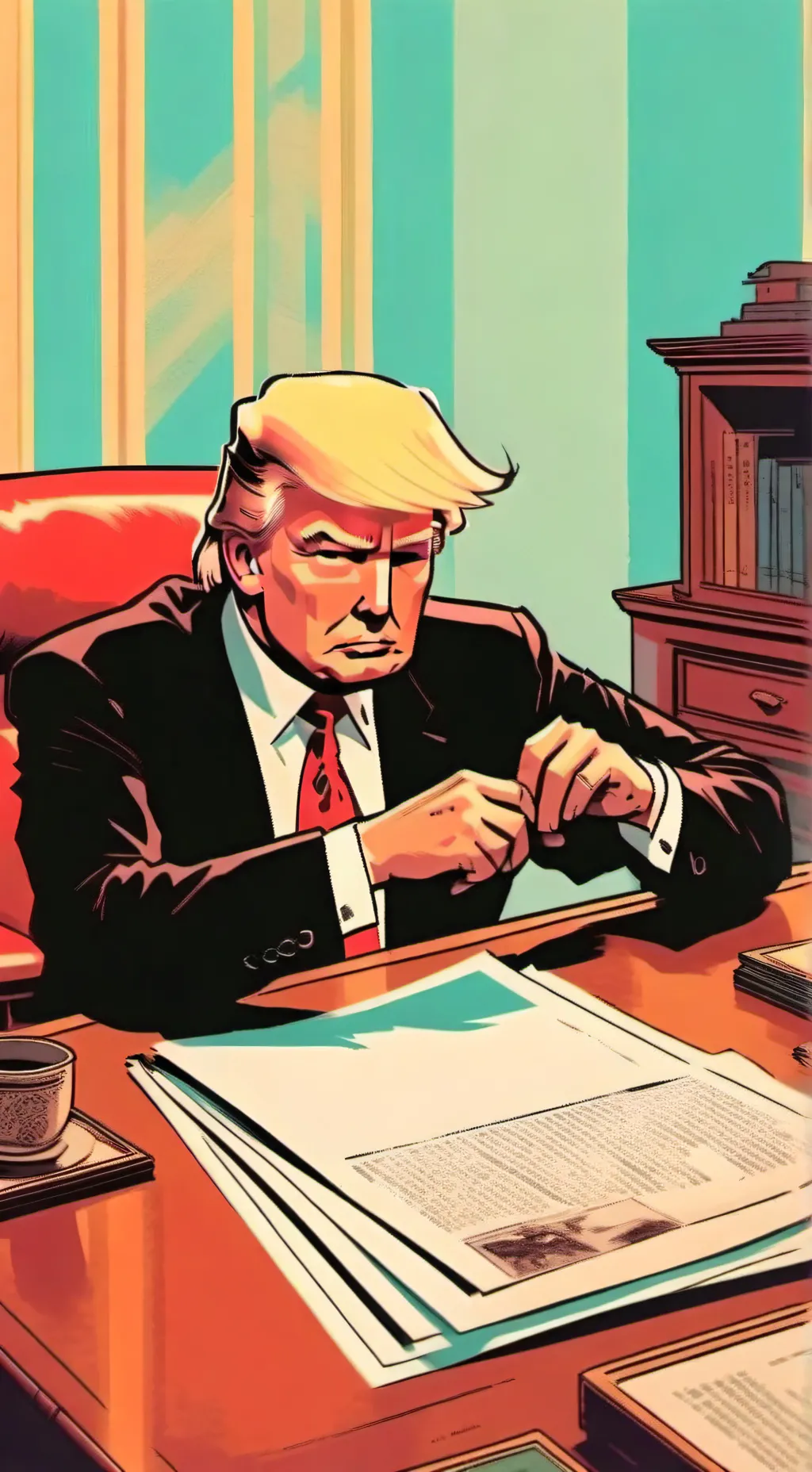 ai character: Donald trump background