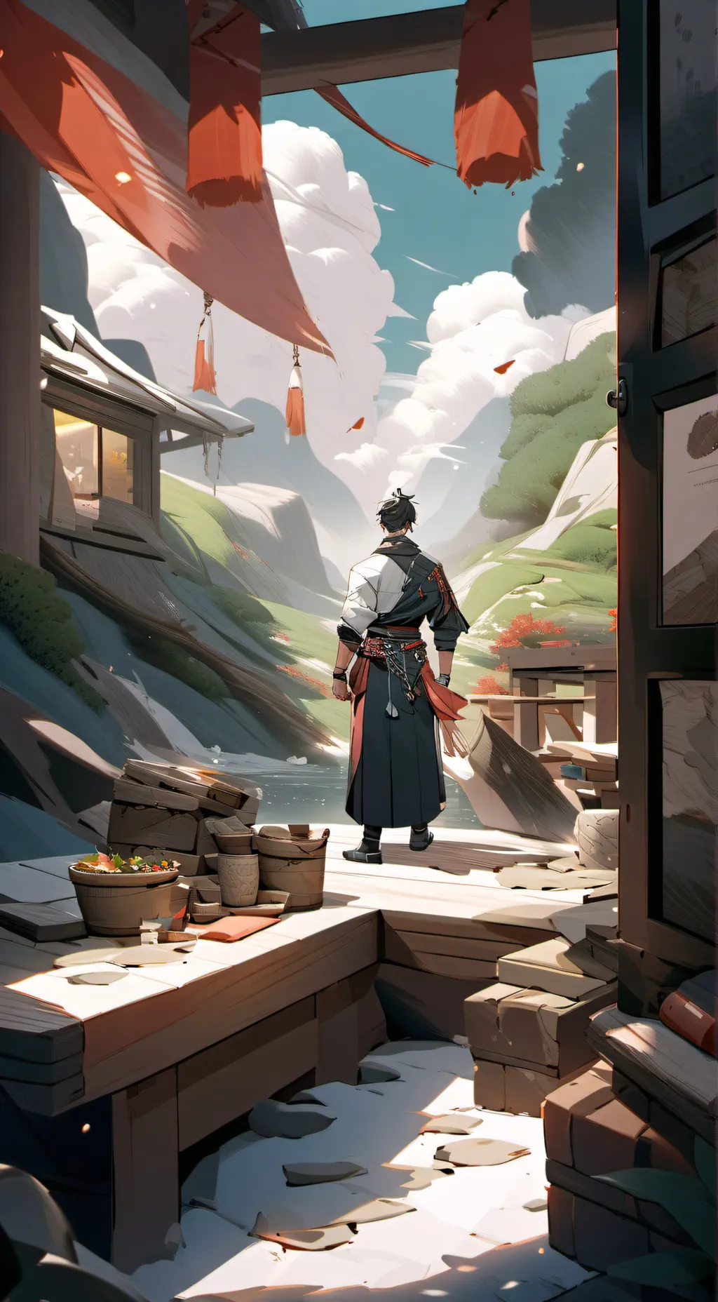 ai character: Deku background