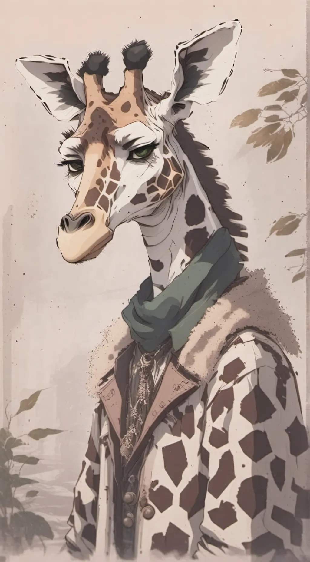 ai character: Mottled Furry Servant background