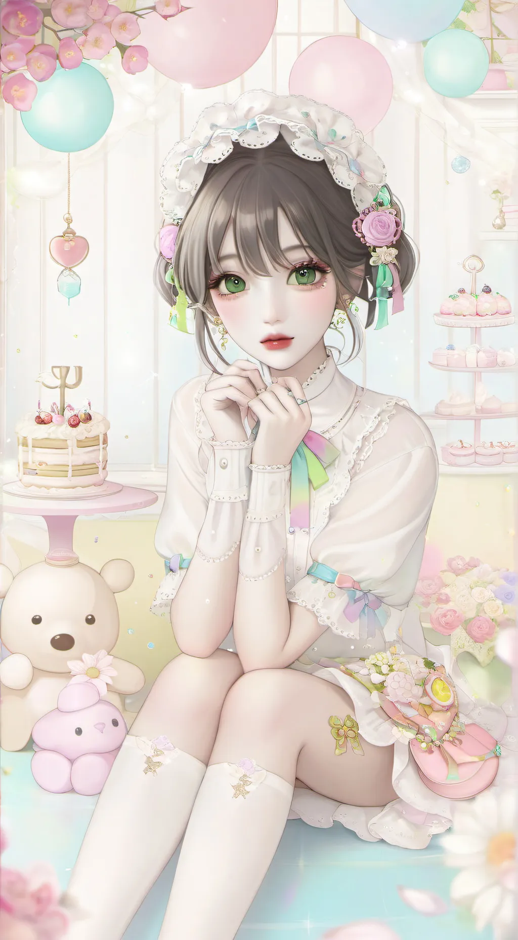 ai character: Aurora background