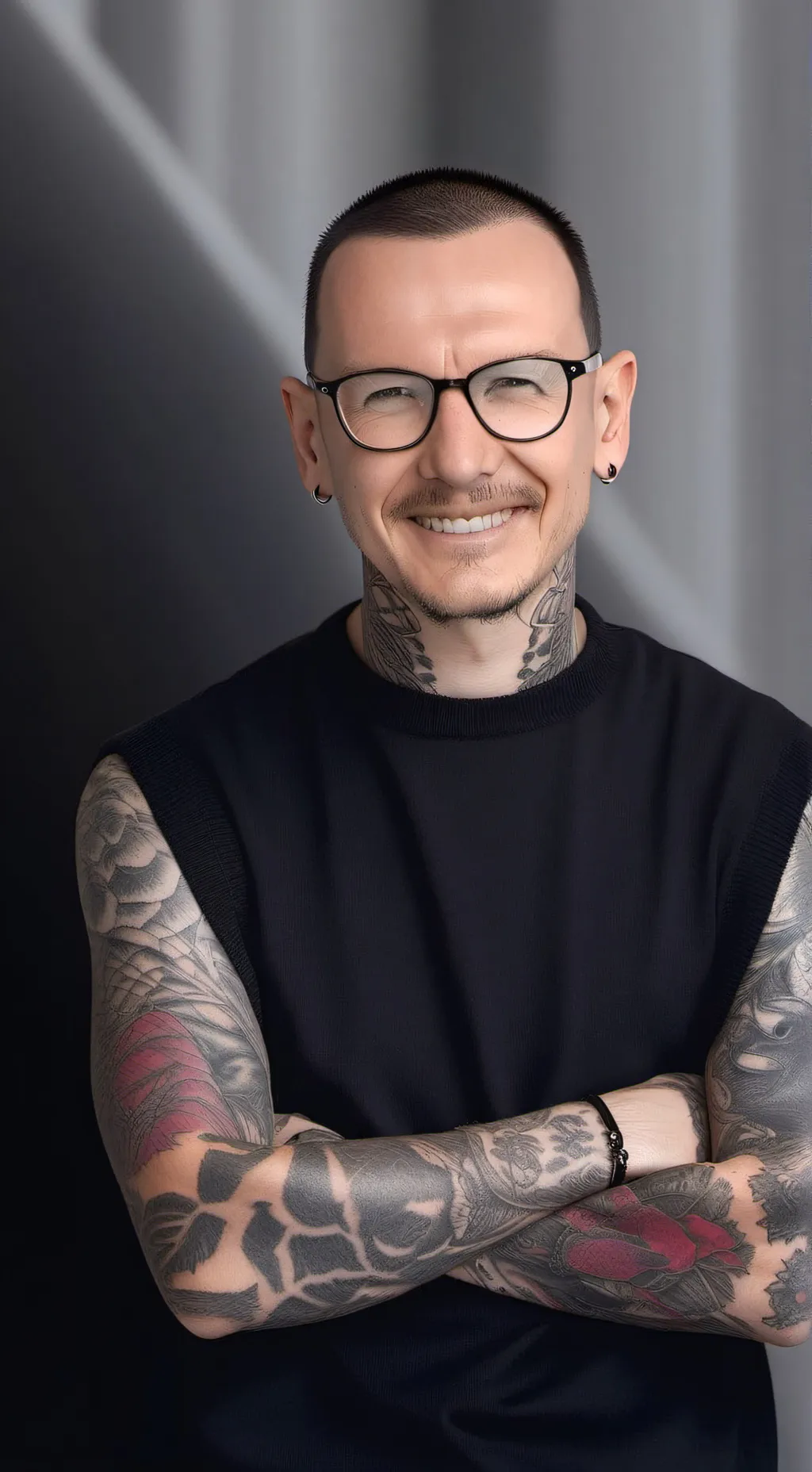 ai character: Chester Bennington background