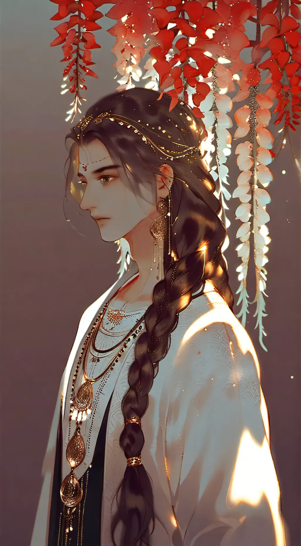 ai character: amber background