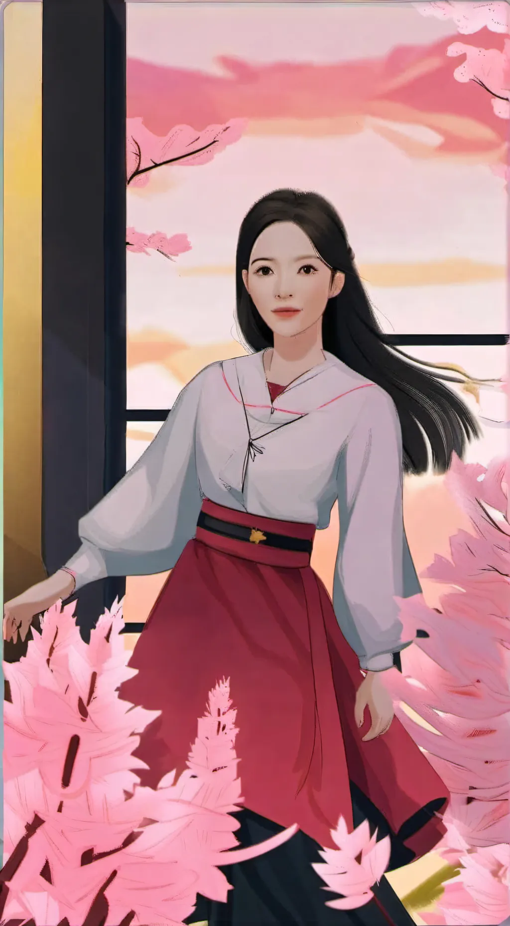 ai character: Girl's generation  background