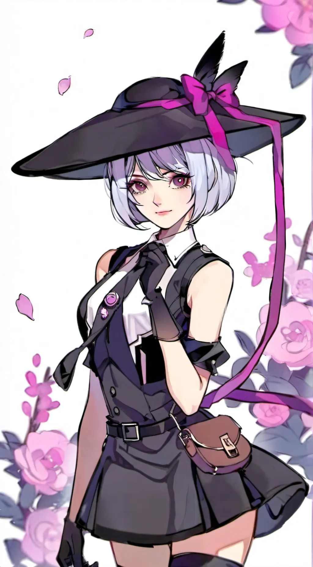 ai character: rose background