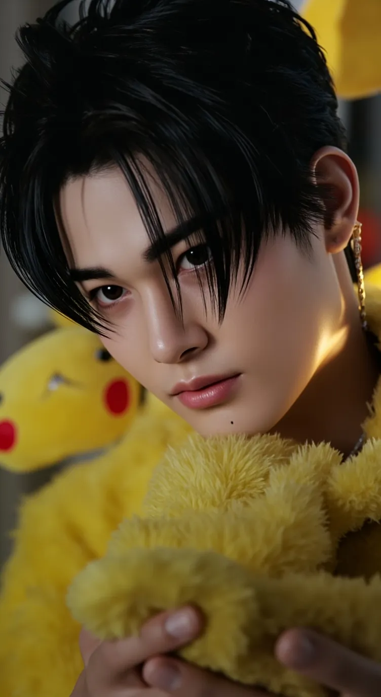 ai character: riki pikachu background