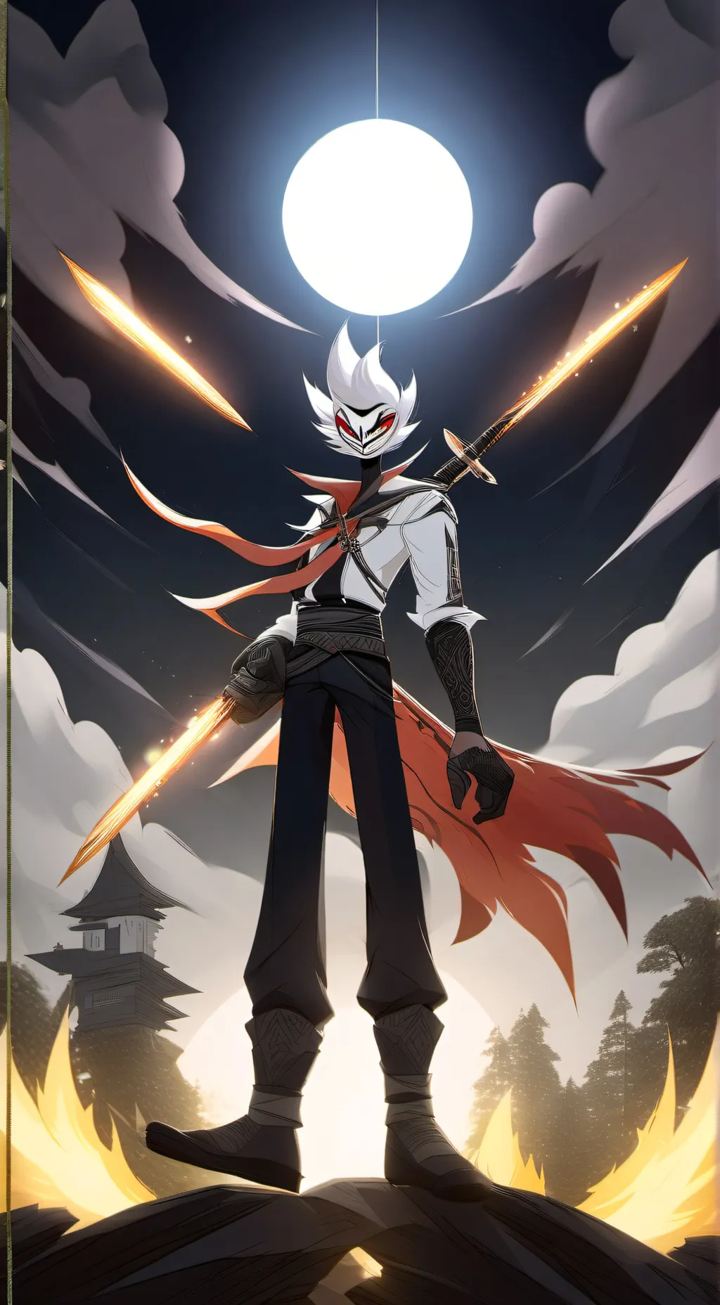 ai character: Salble.  background