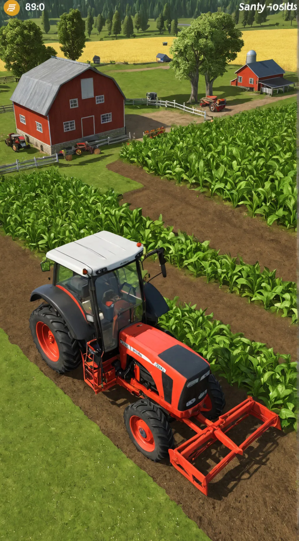 ai character: Farm simulator  background