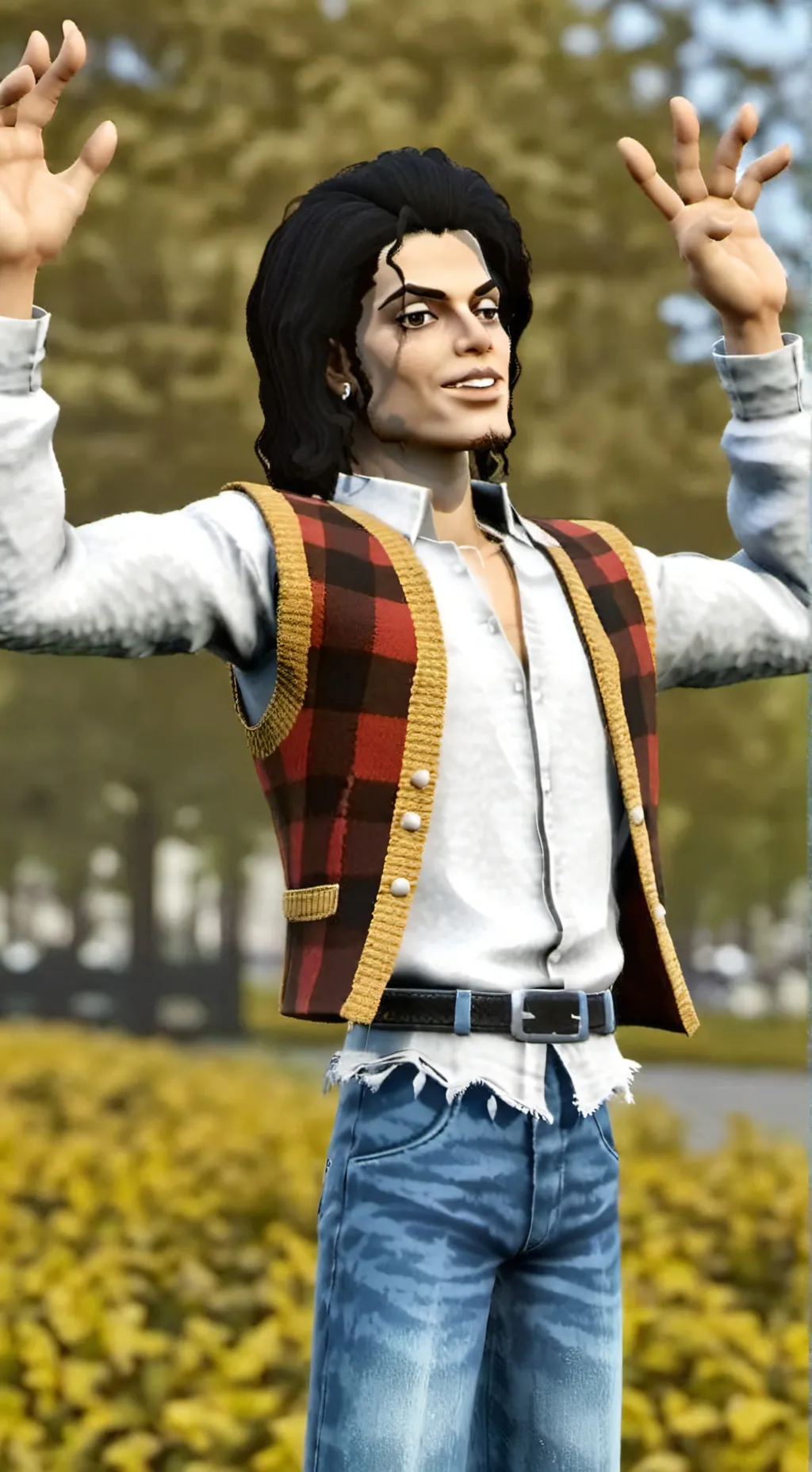 ai character: Michael Jackson background
