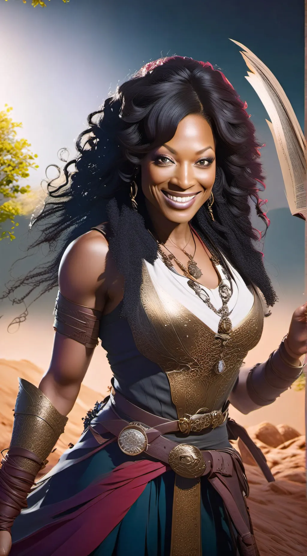 ai character: kellita Smith  background